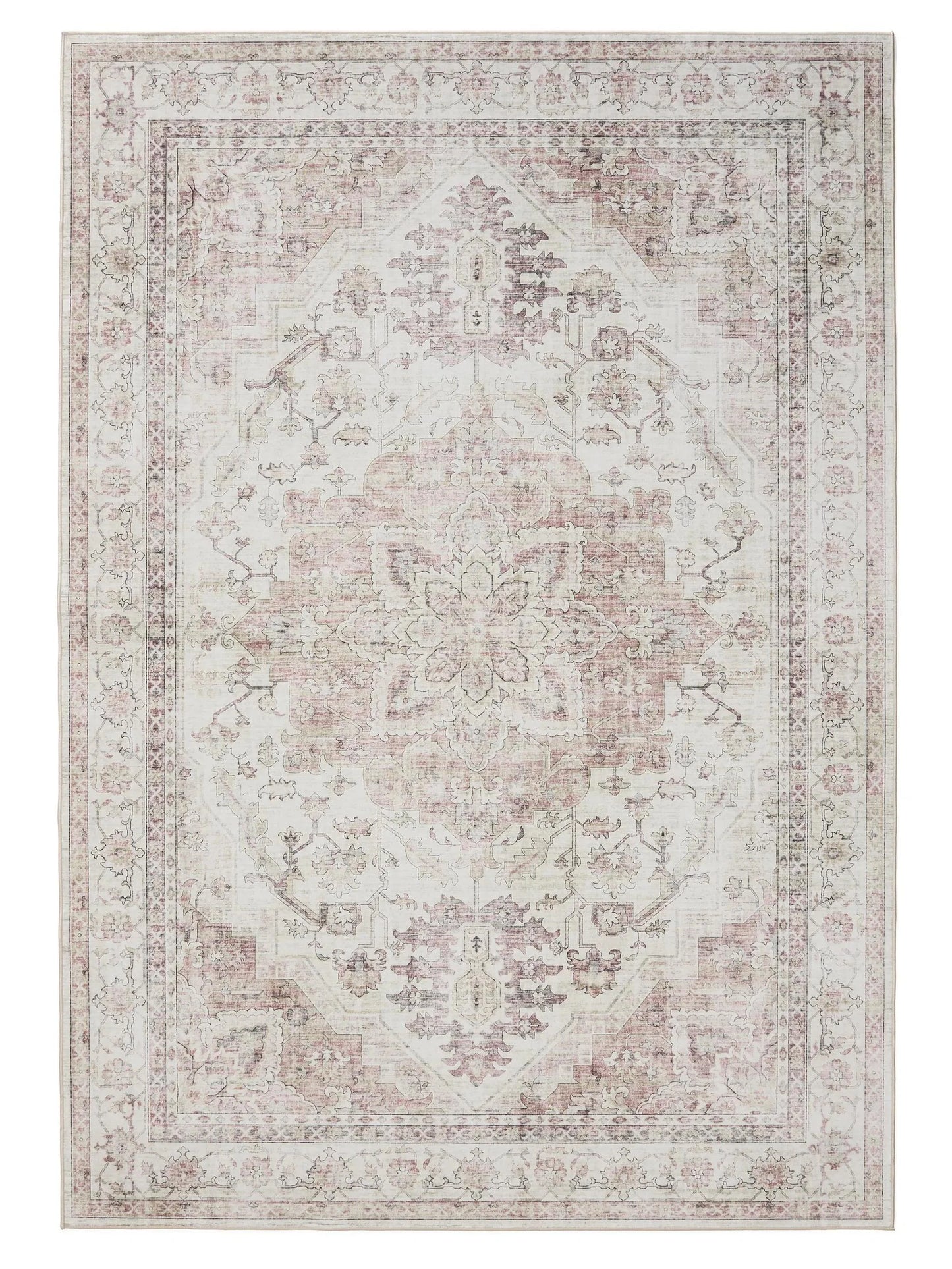 Covor lavabil George Rose/Beige 