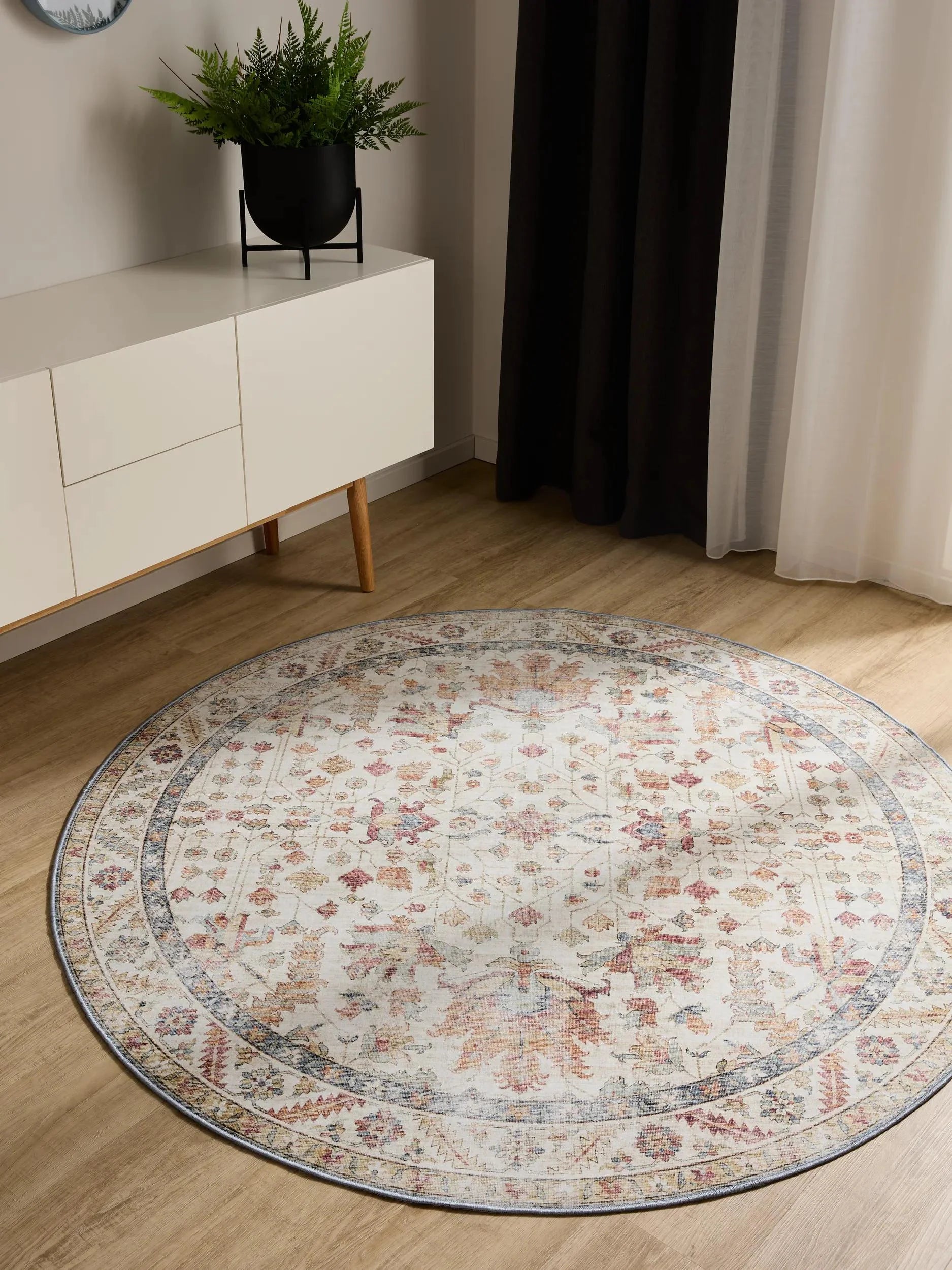 Covor lavabil George Multicolour/Beige 