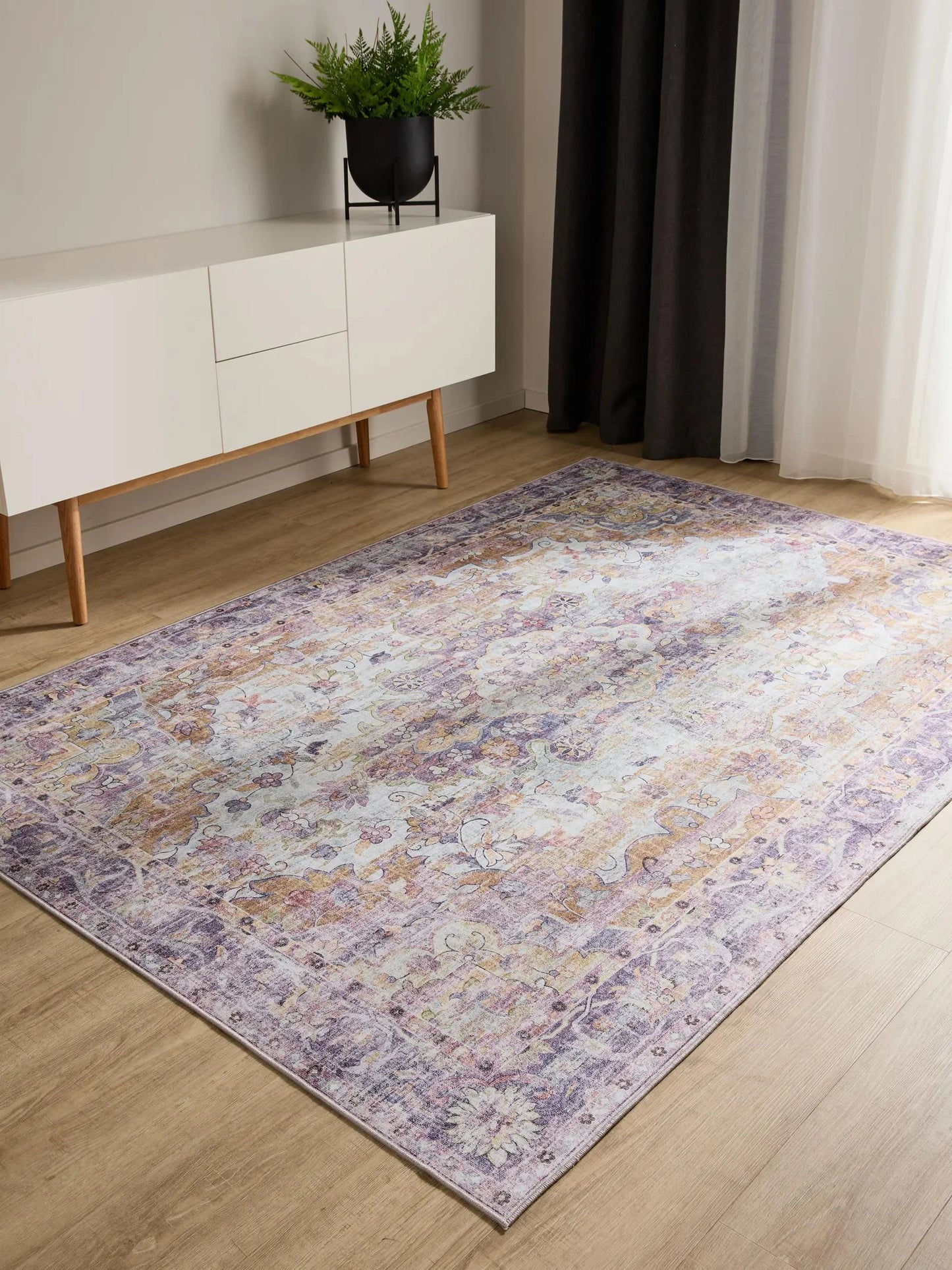 Covor lavabil George Multicolour/Purple 