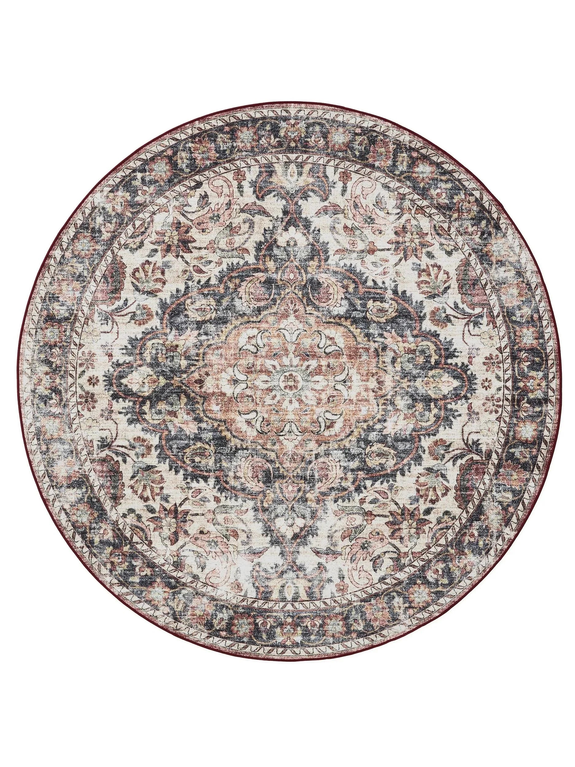Covor lavabil George Multicolour/Red 