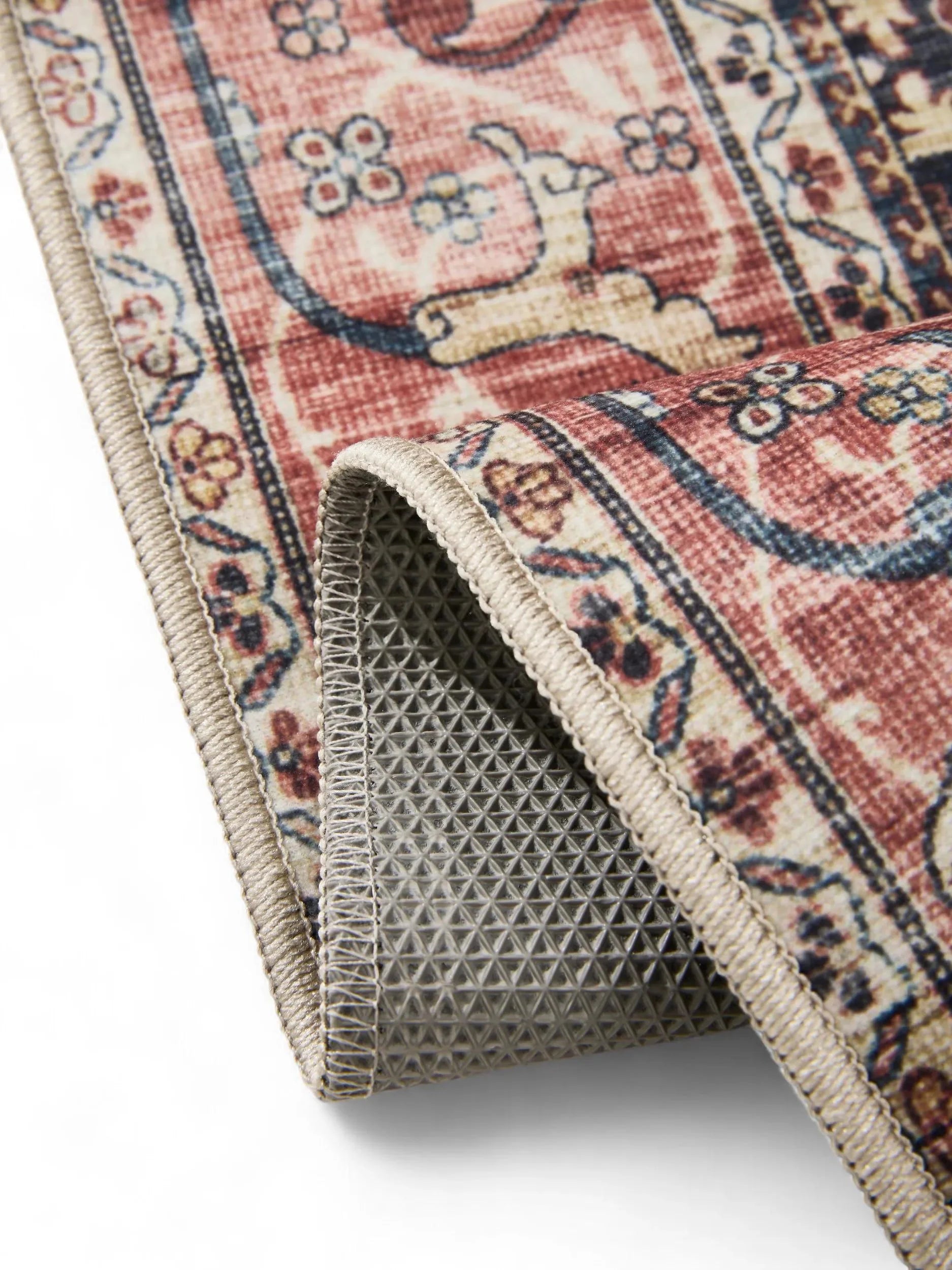 Covor lavabil George Multicolour/Red 