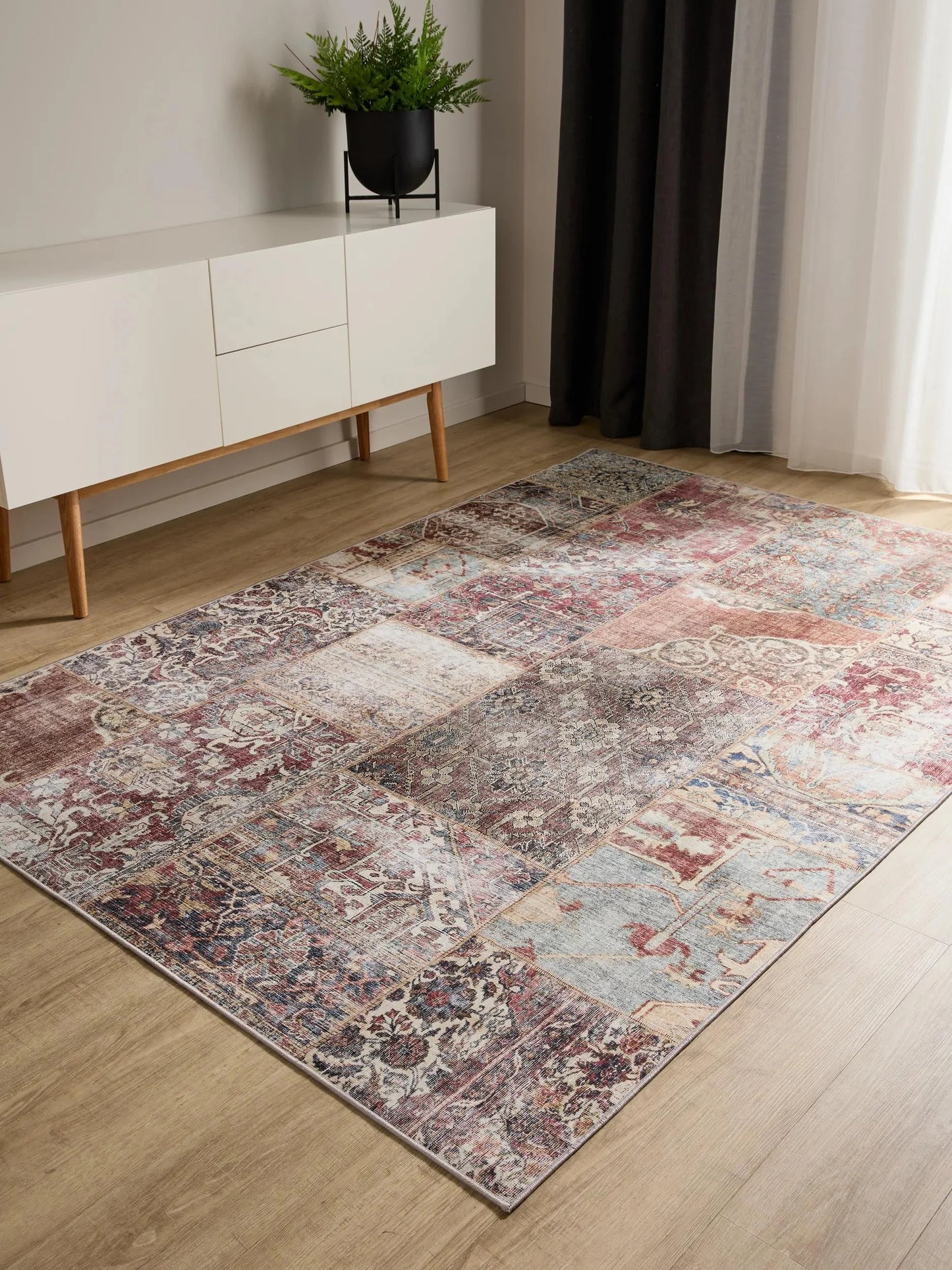 Covor lavabil George Multicolour/Brown 