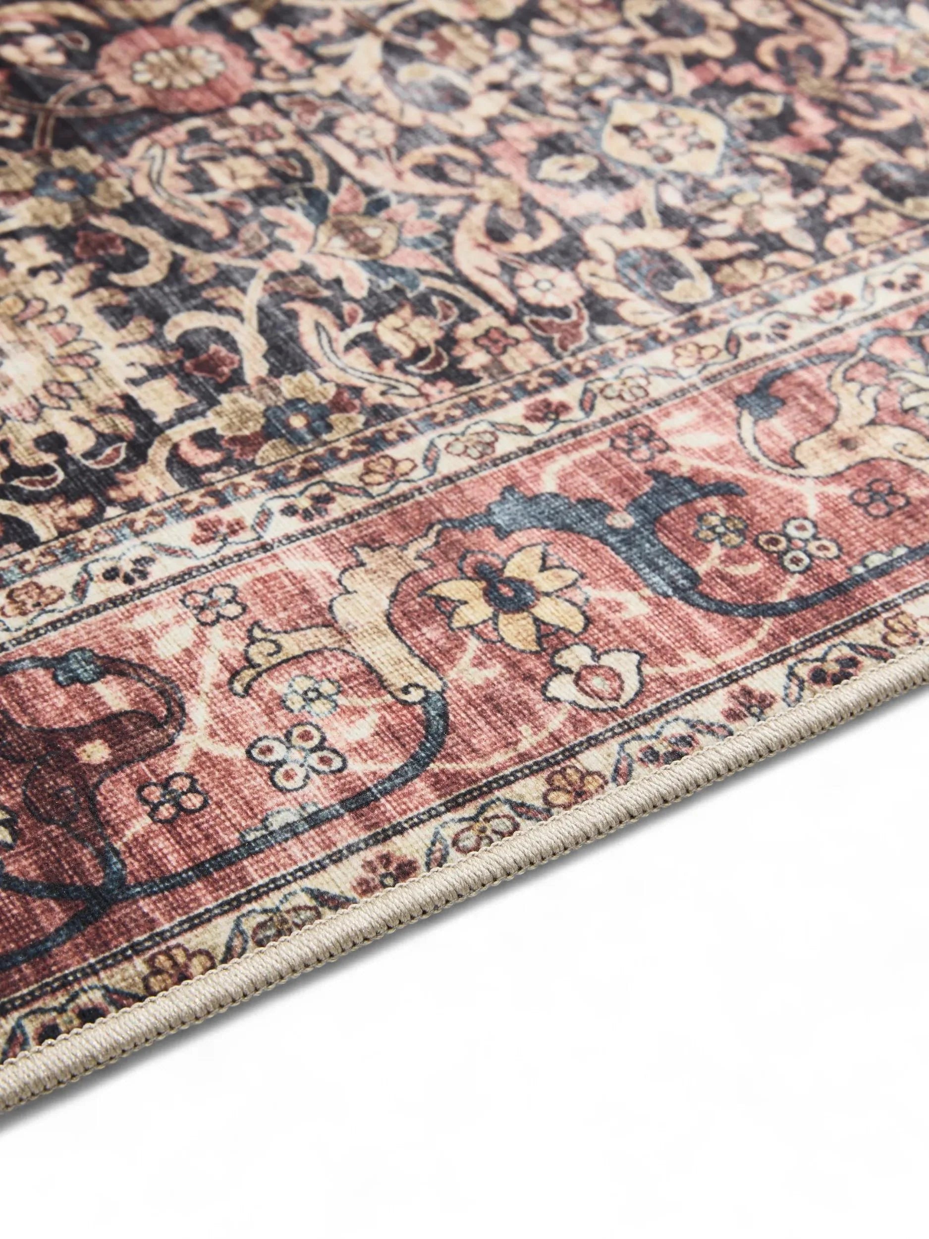 Covor lavabil George Multicolour/Red 