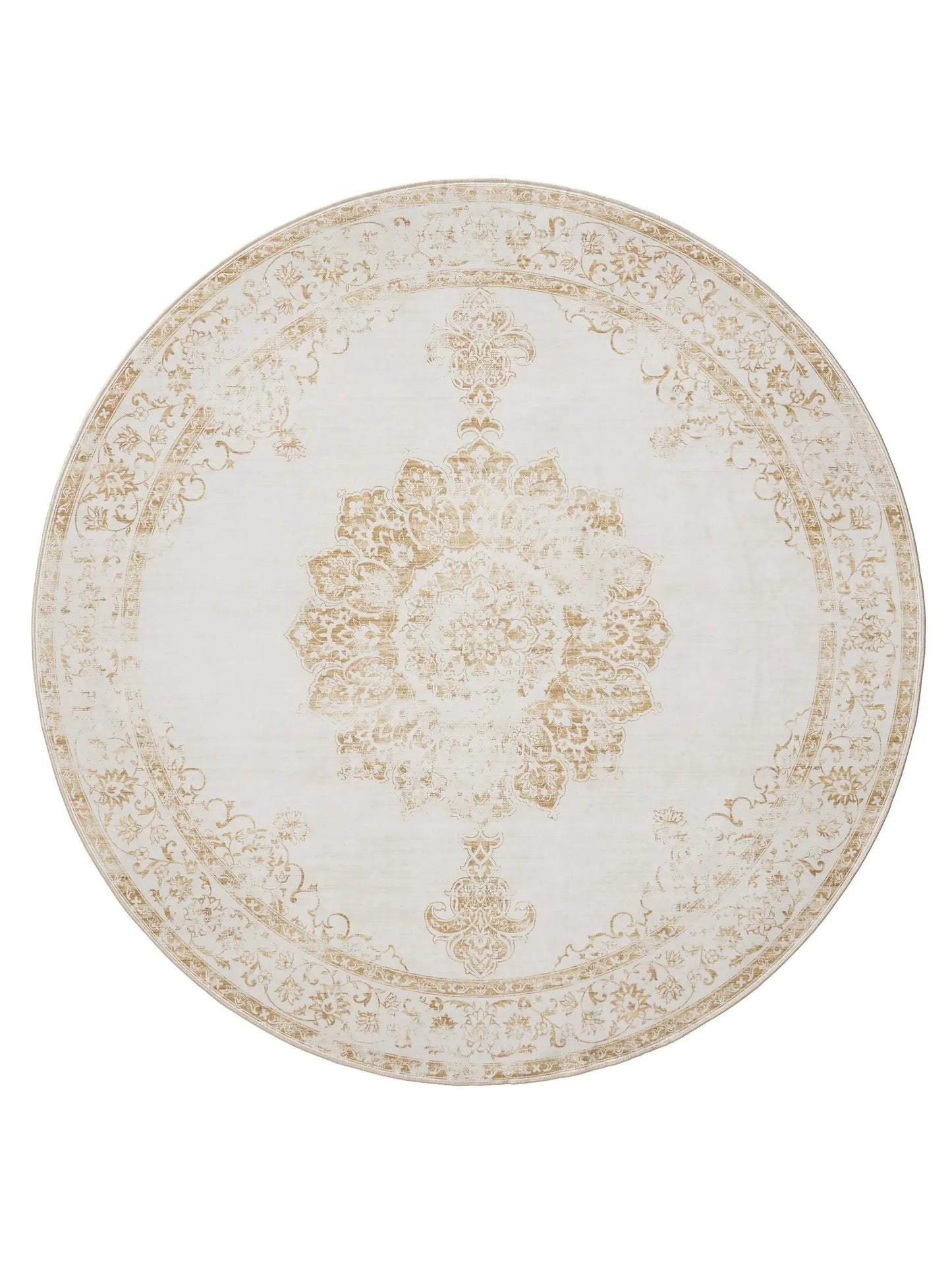 Covor lavabil George Cream/Yellow 