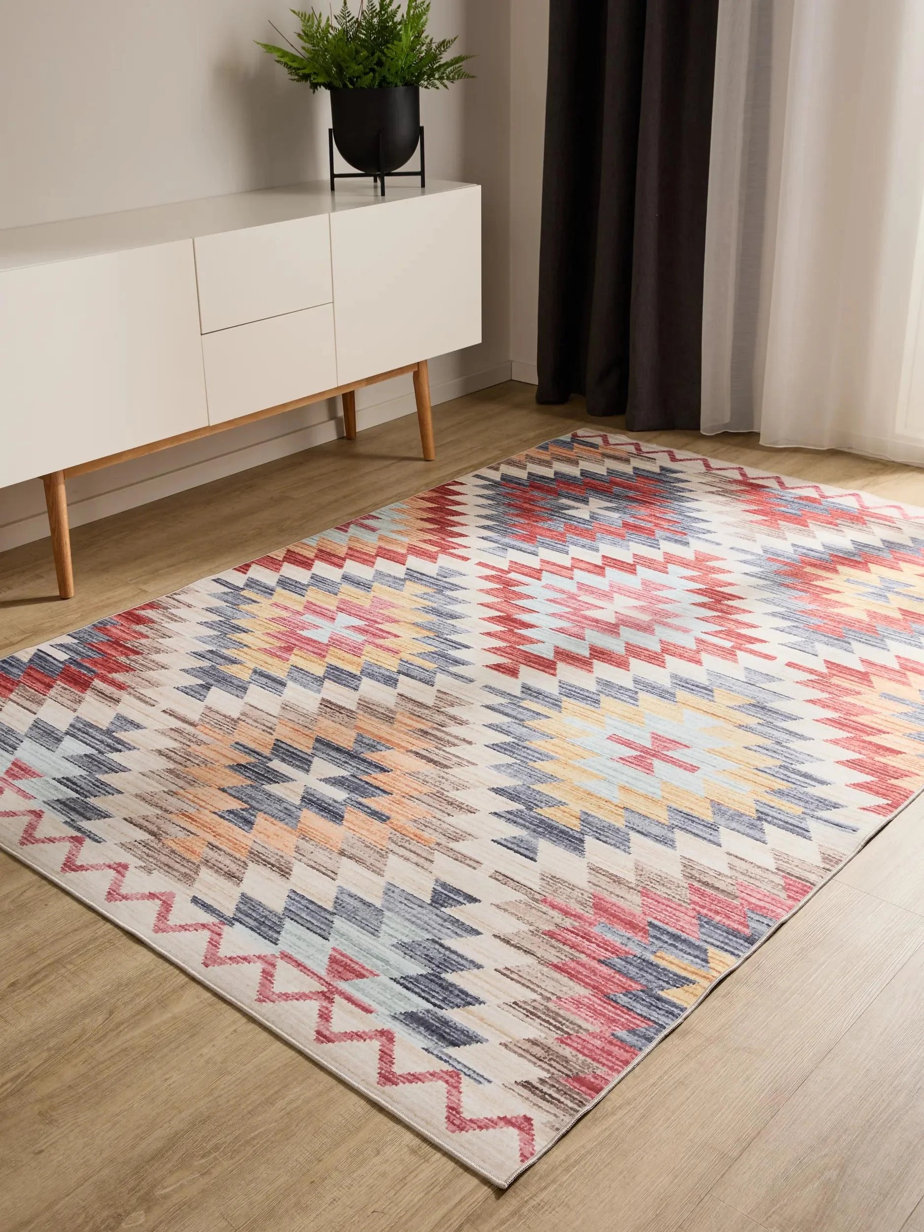 Covor lavabil George Multicolour/Beige 