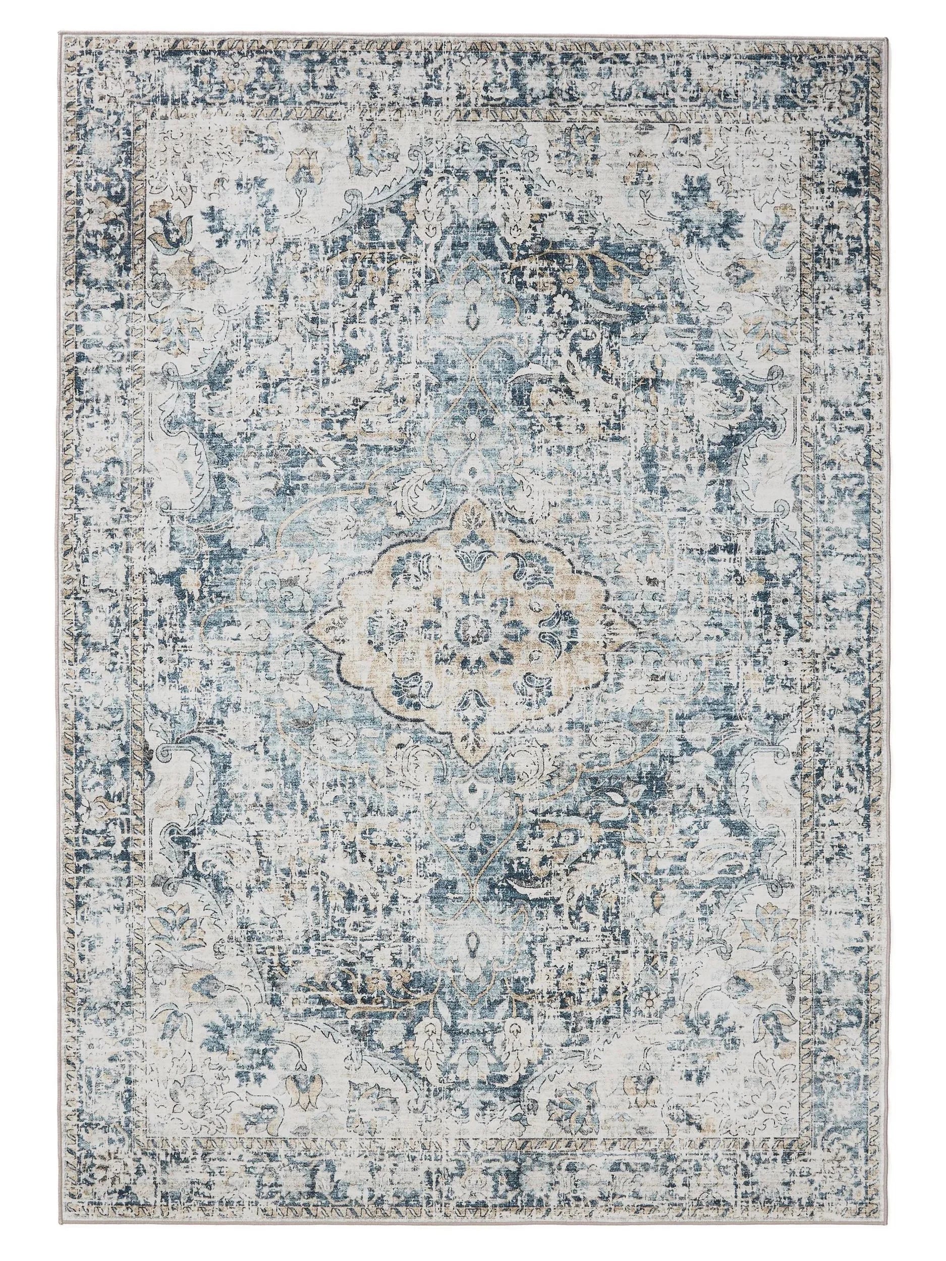Covor lavabil George Blue 