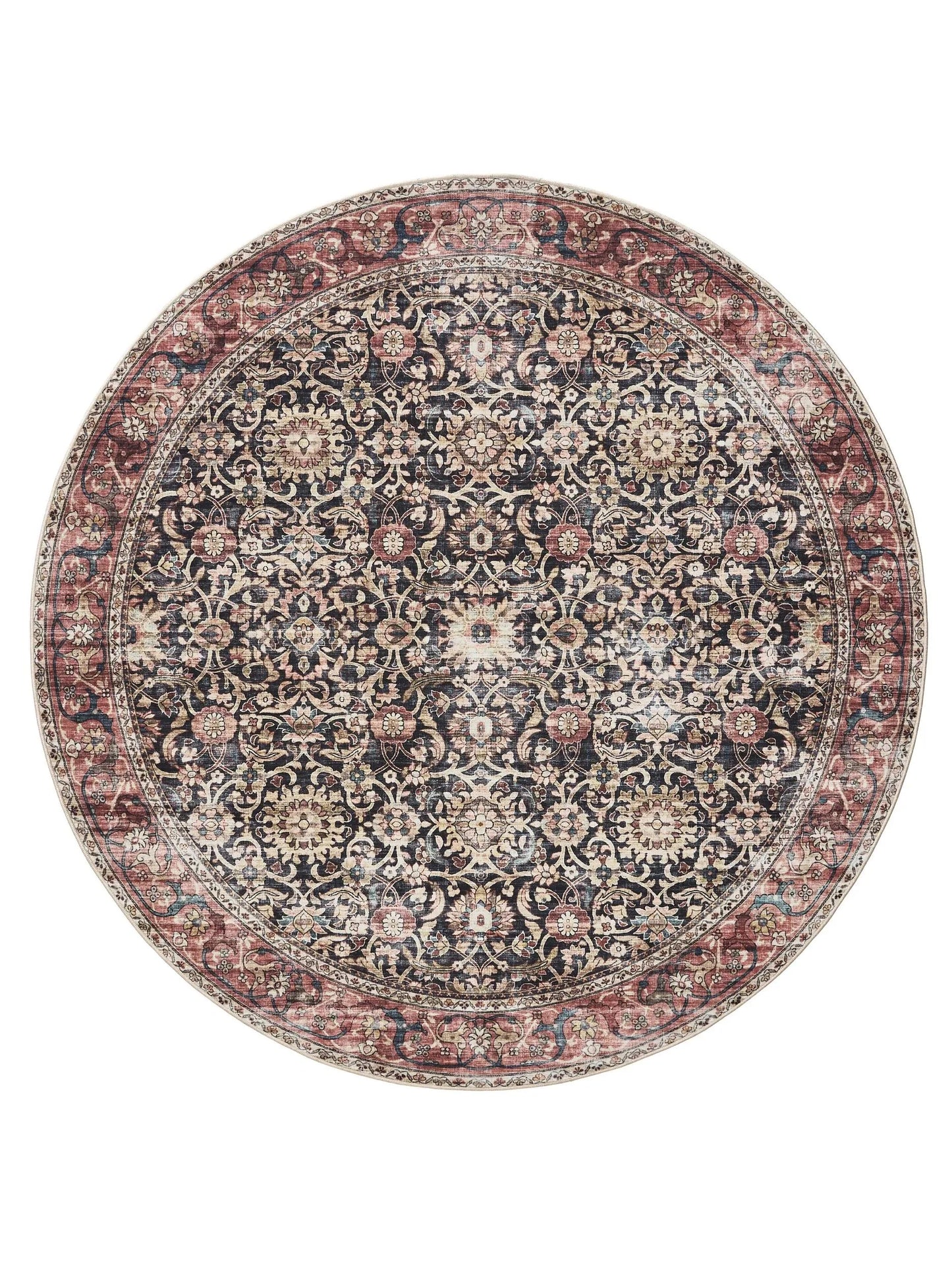 Covor lavabil George Multicolour/Red 
