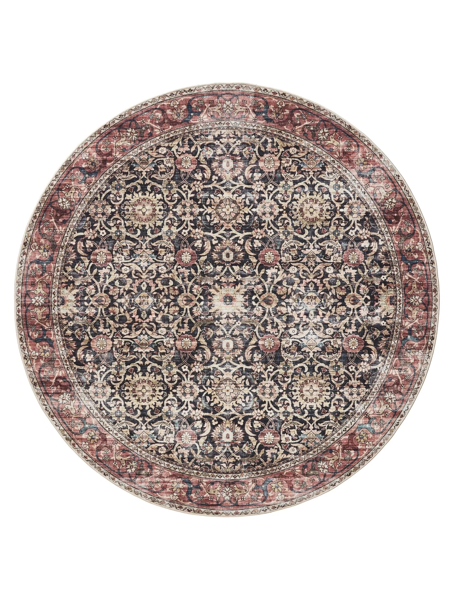Covor lavabil George Multicolour/Red 