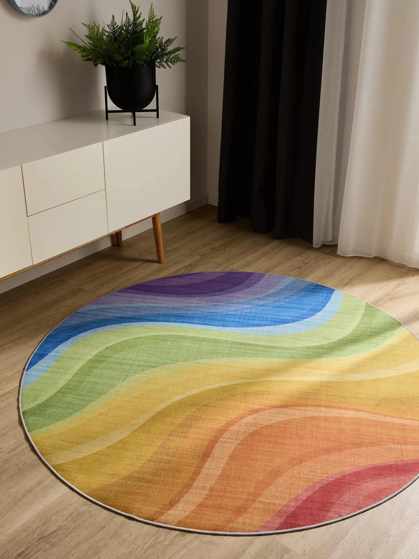 Covor lavabil George Multicolour/Purple 
