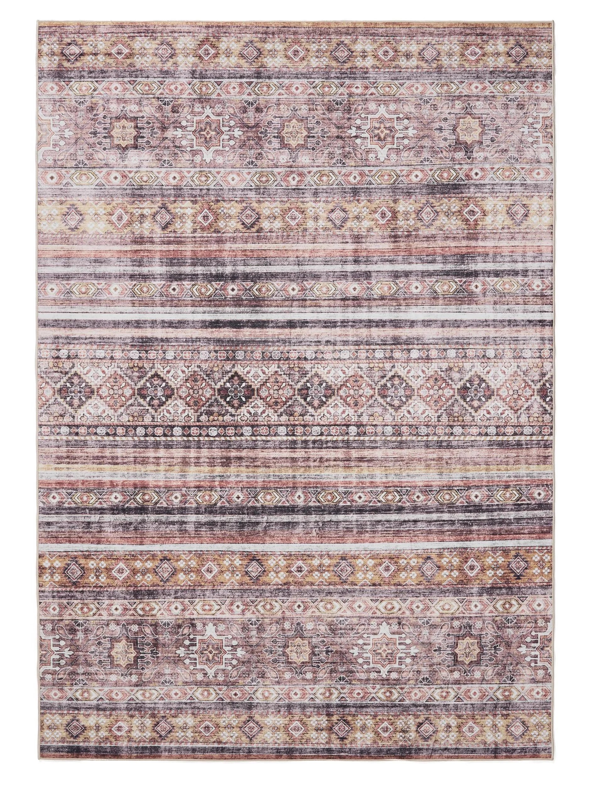 Covor lavabil George Multicolour/Pink 
