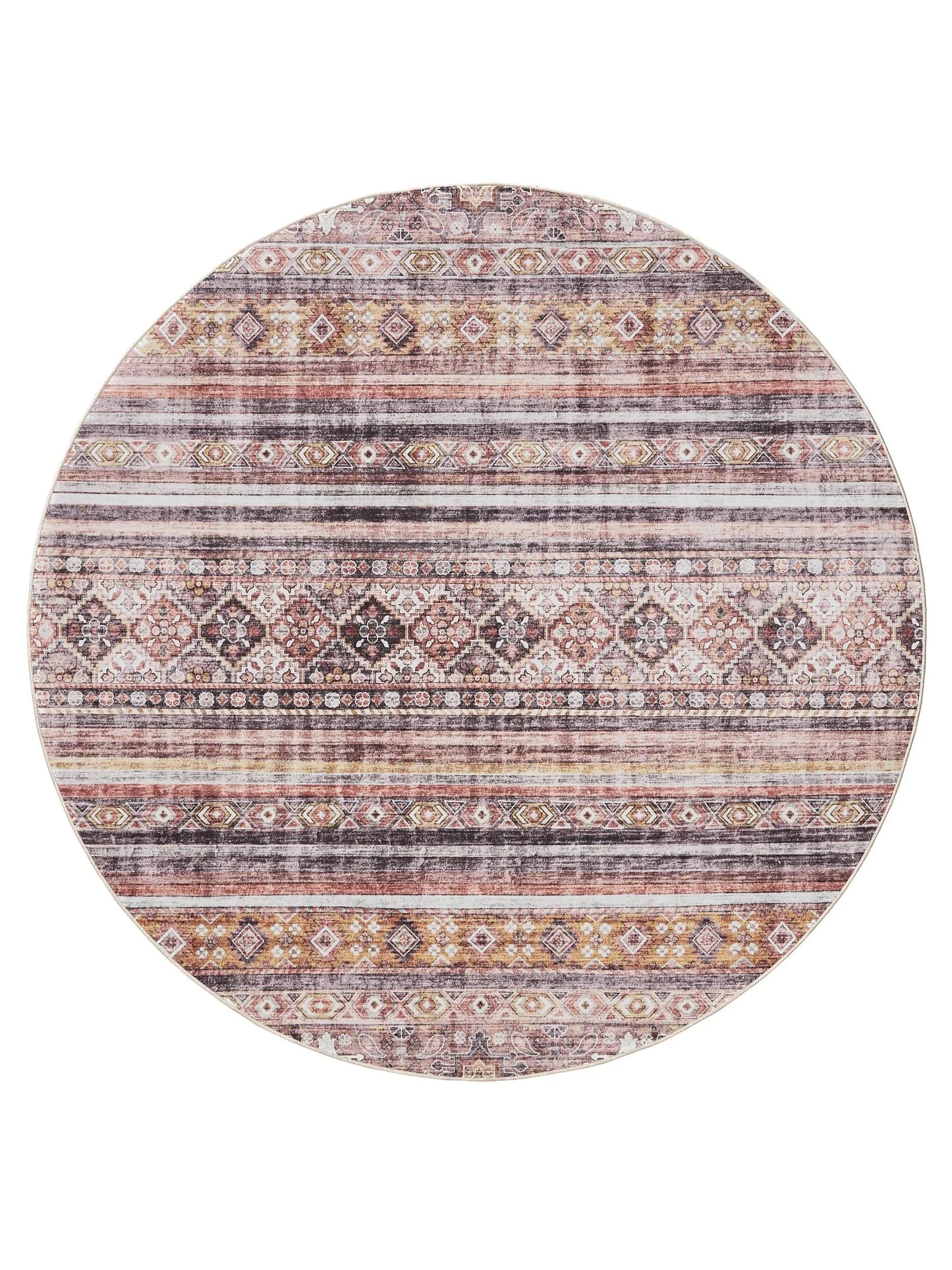 Covor lavabil George Multicolour/Pink 