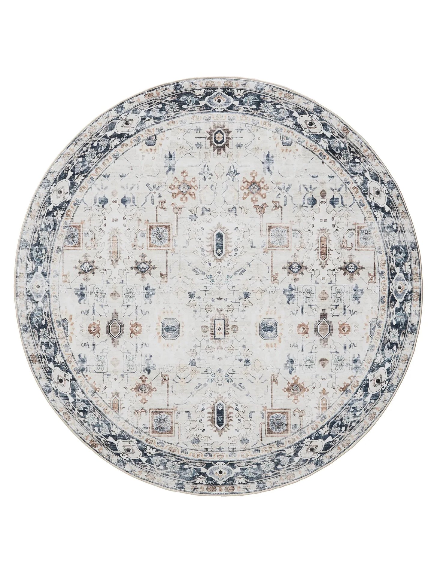 Covor lavabil George Cream/Grey 