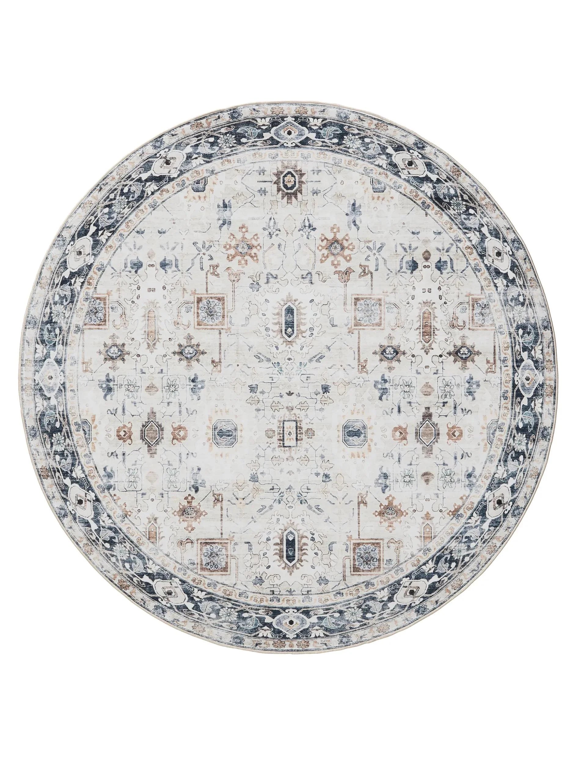 Covor lavabil George Cream/Grey 