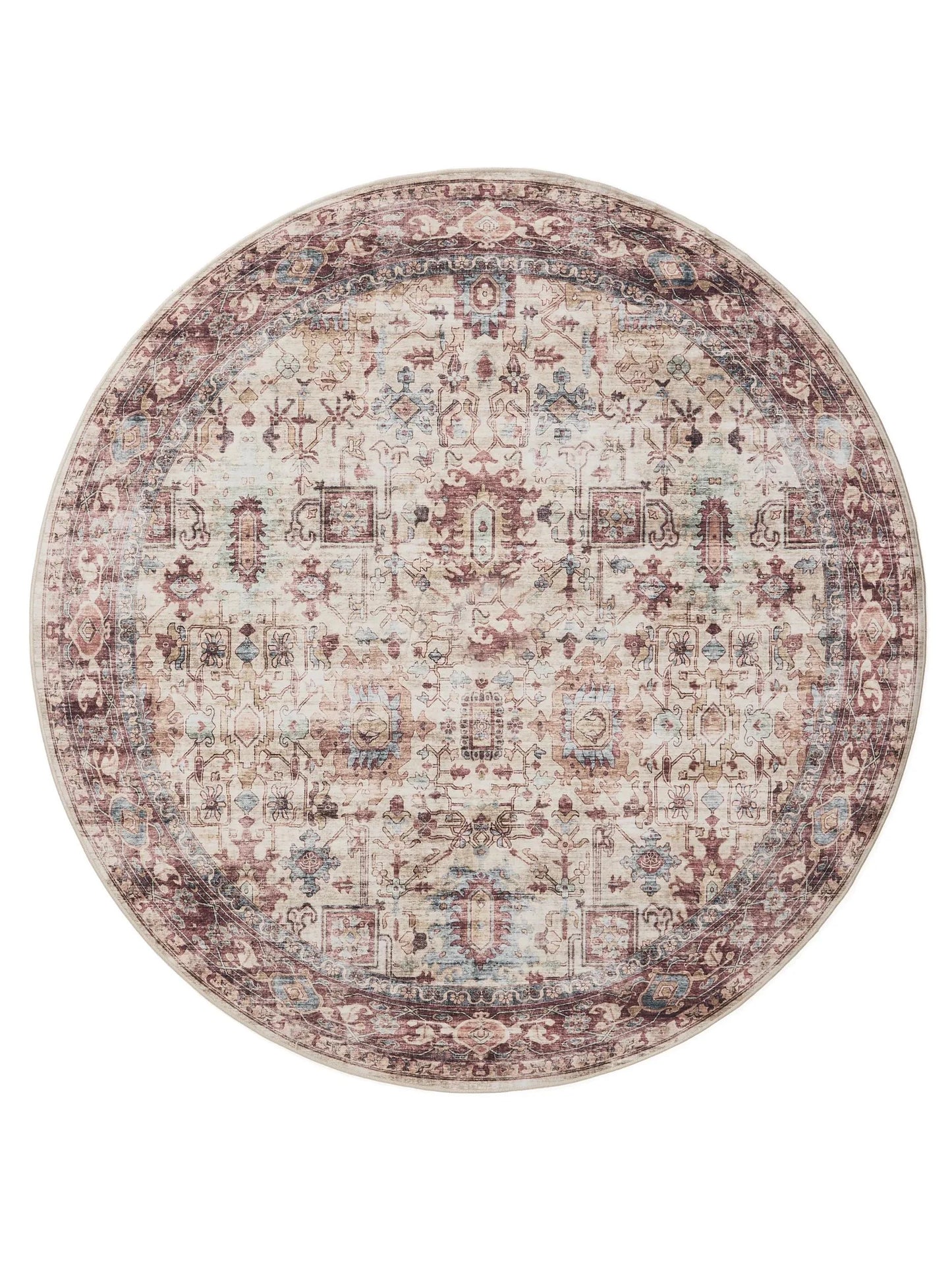Covor lavabil George Multicolour/Pink 