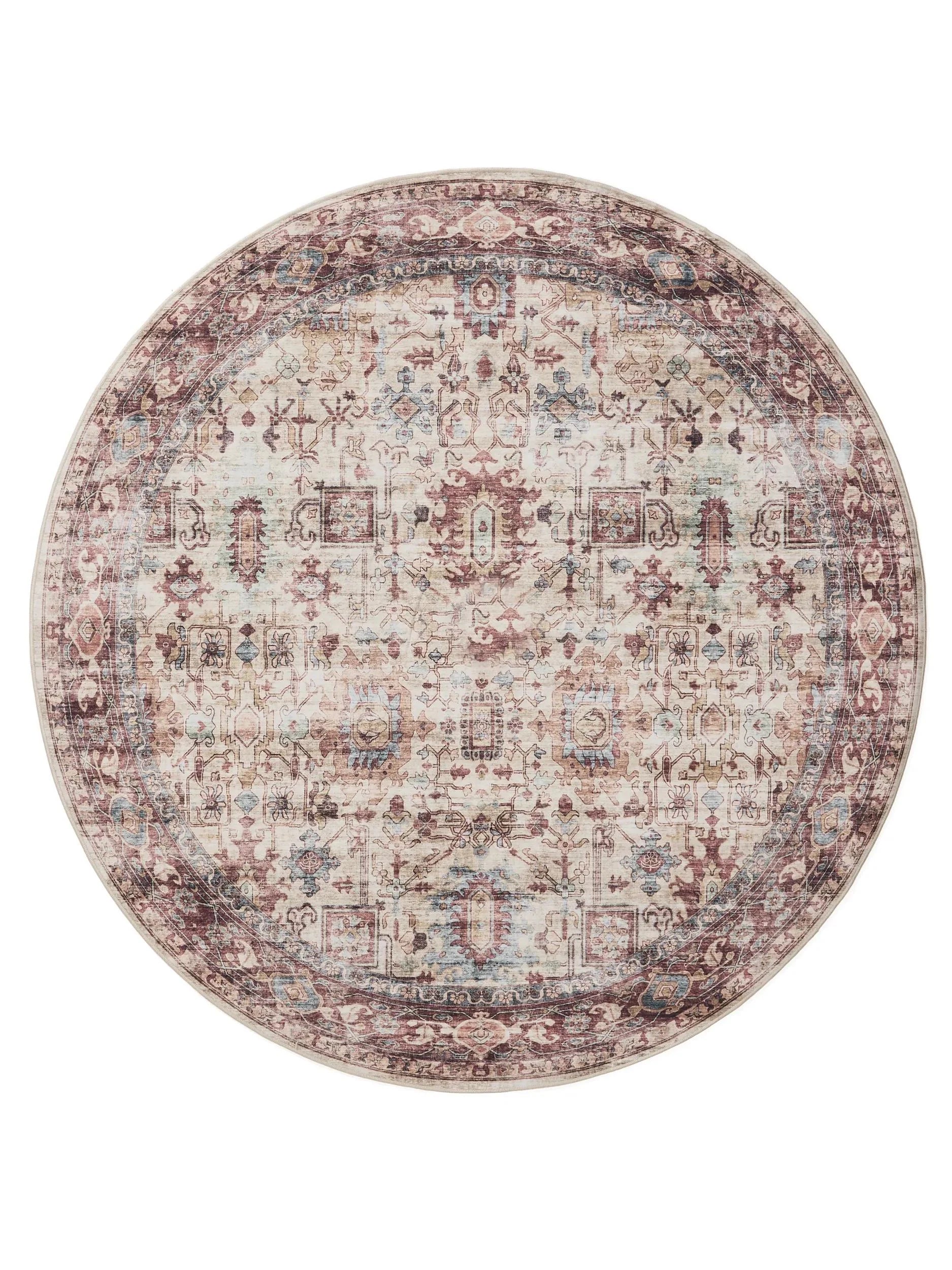 Covor lavabil George Multicolour/Pink 