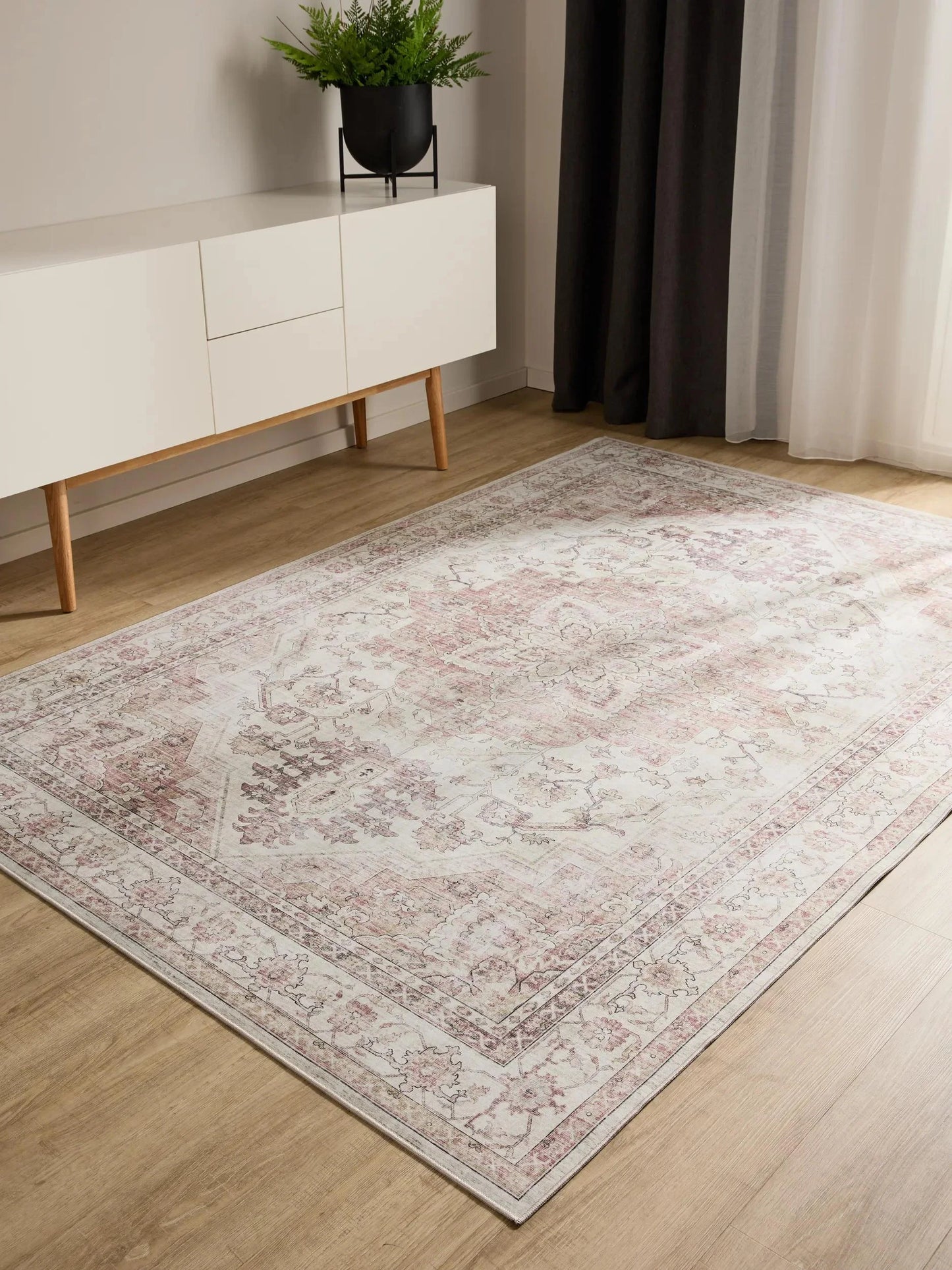 Covor lavabil George Rose/Beige 