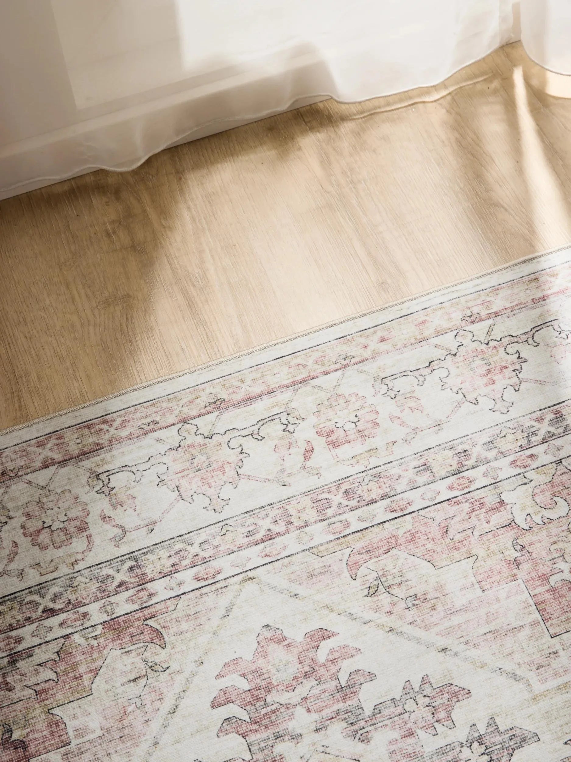 Covor lavabil George Rose/Beige 