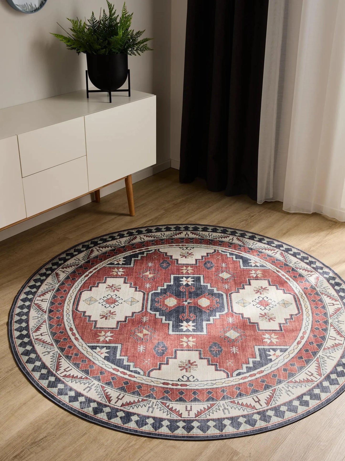 Covor lavabil George Multicolour/Blue 