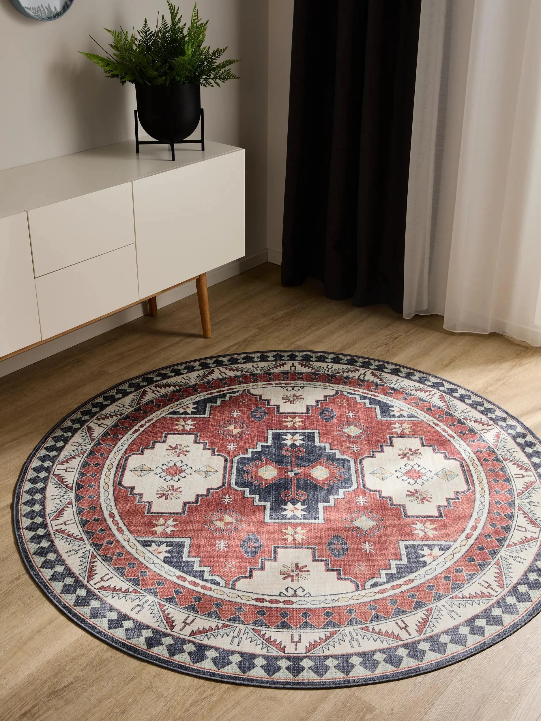Covor lavabil George Multicolour/Blue 
