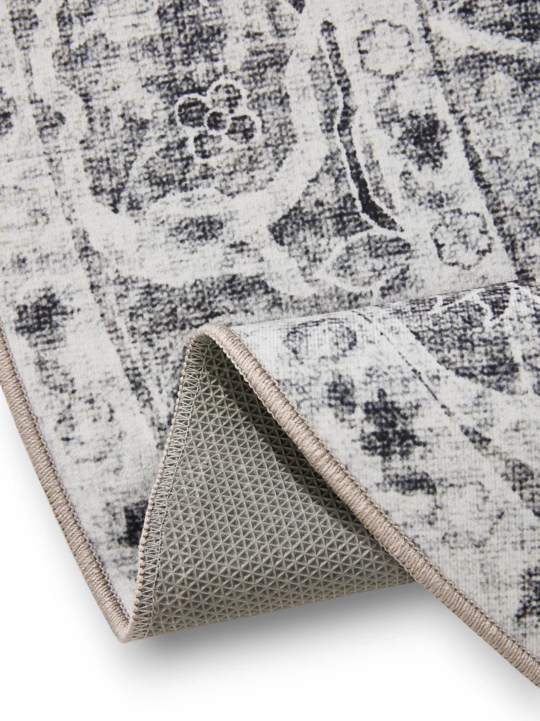 Covor lavabil George Charcoal 
