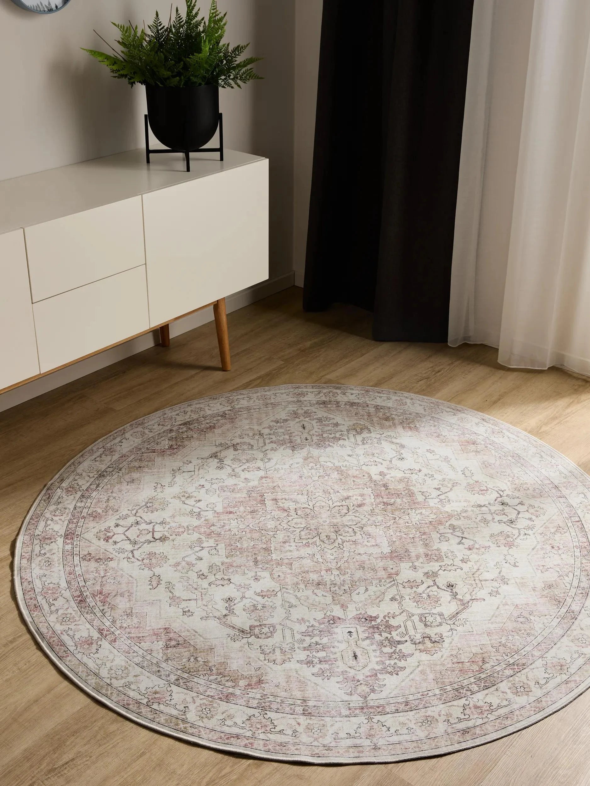 Covor lavabil George Rose/Beige 