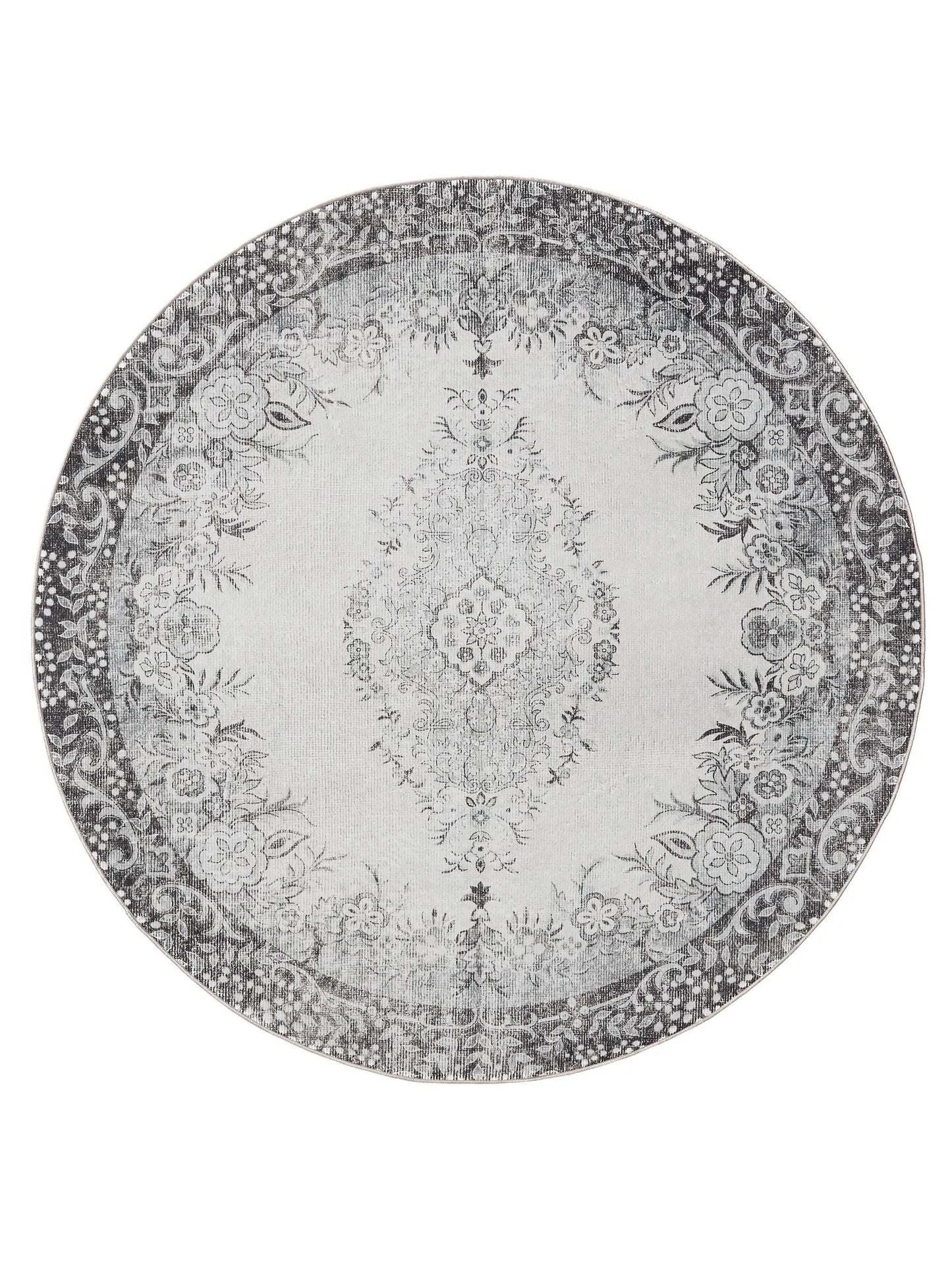 Covor lavabil George Black/Grey 