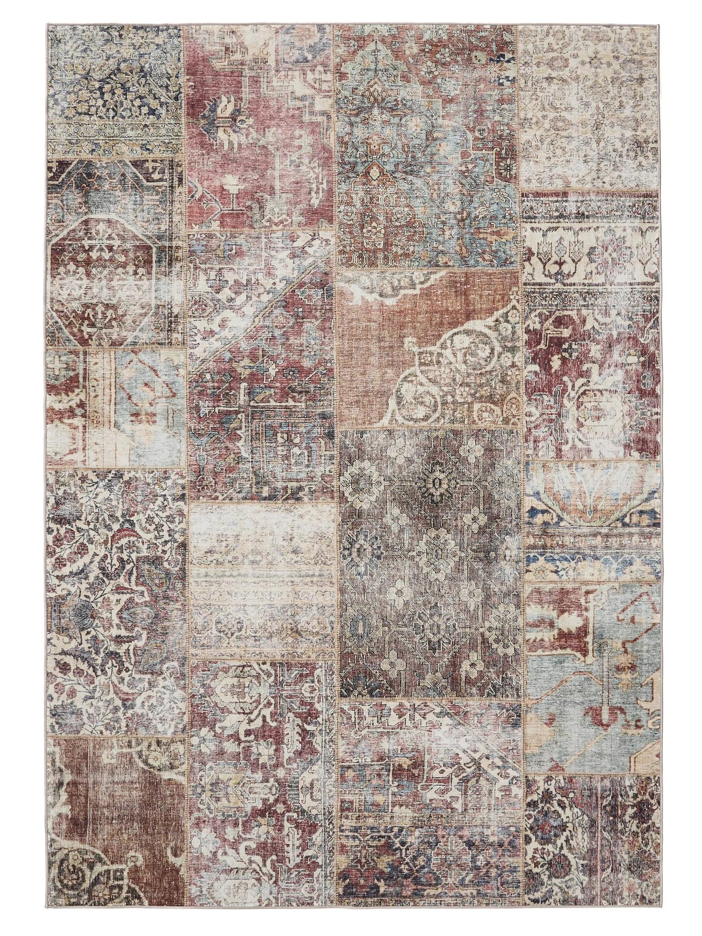 Covor lavabil George Multicolour/Brown 