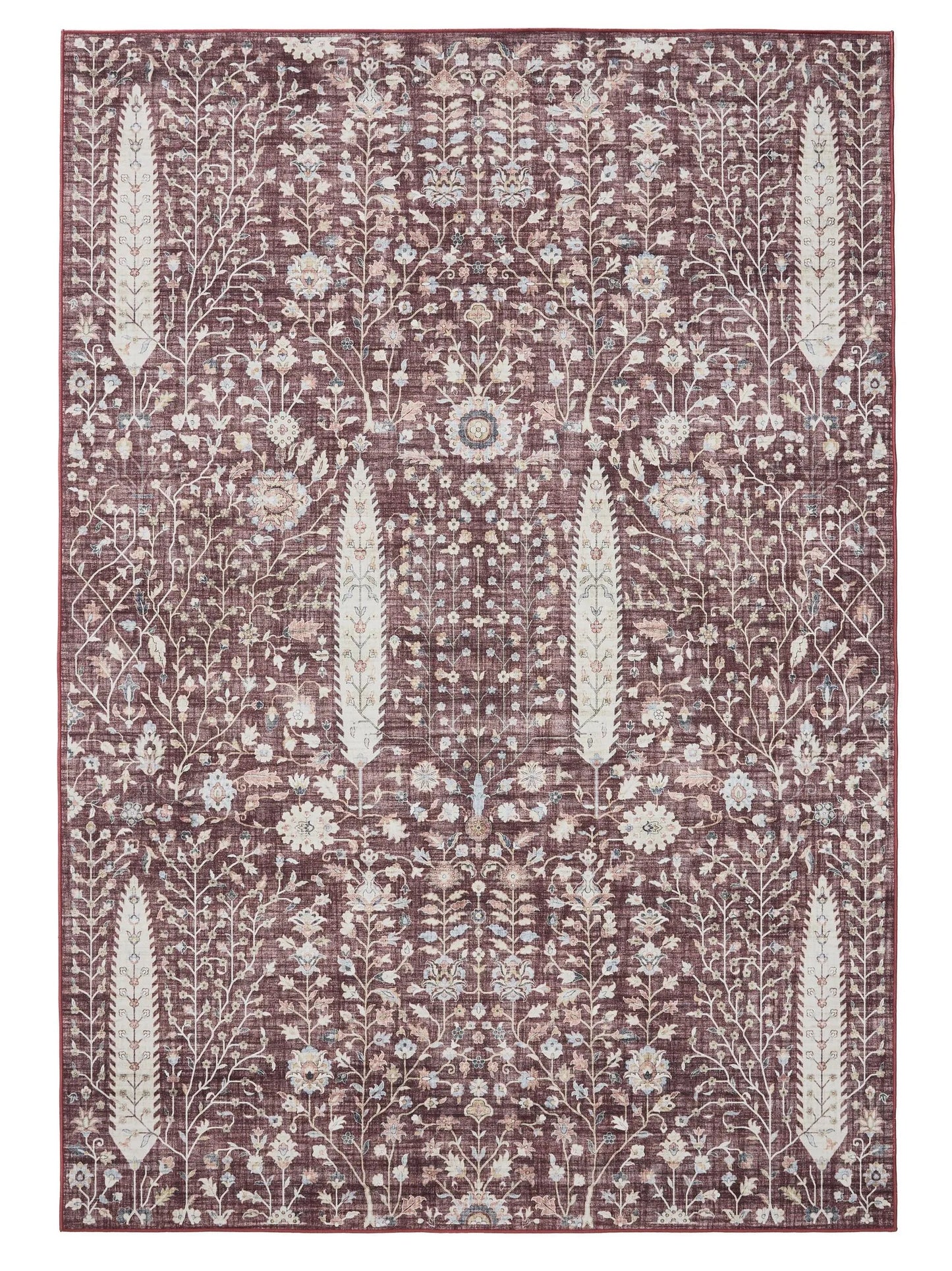 Covor lavabil George Bordeaux 