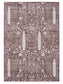 Covor lavabil George Bordeaux 