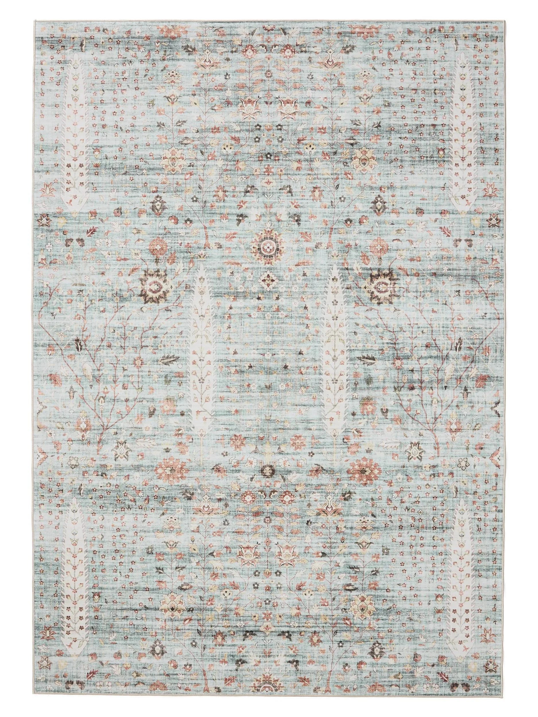 Covor lavabil George Turquoise 