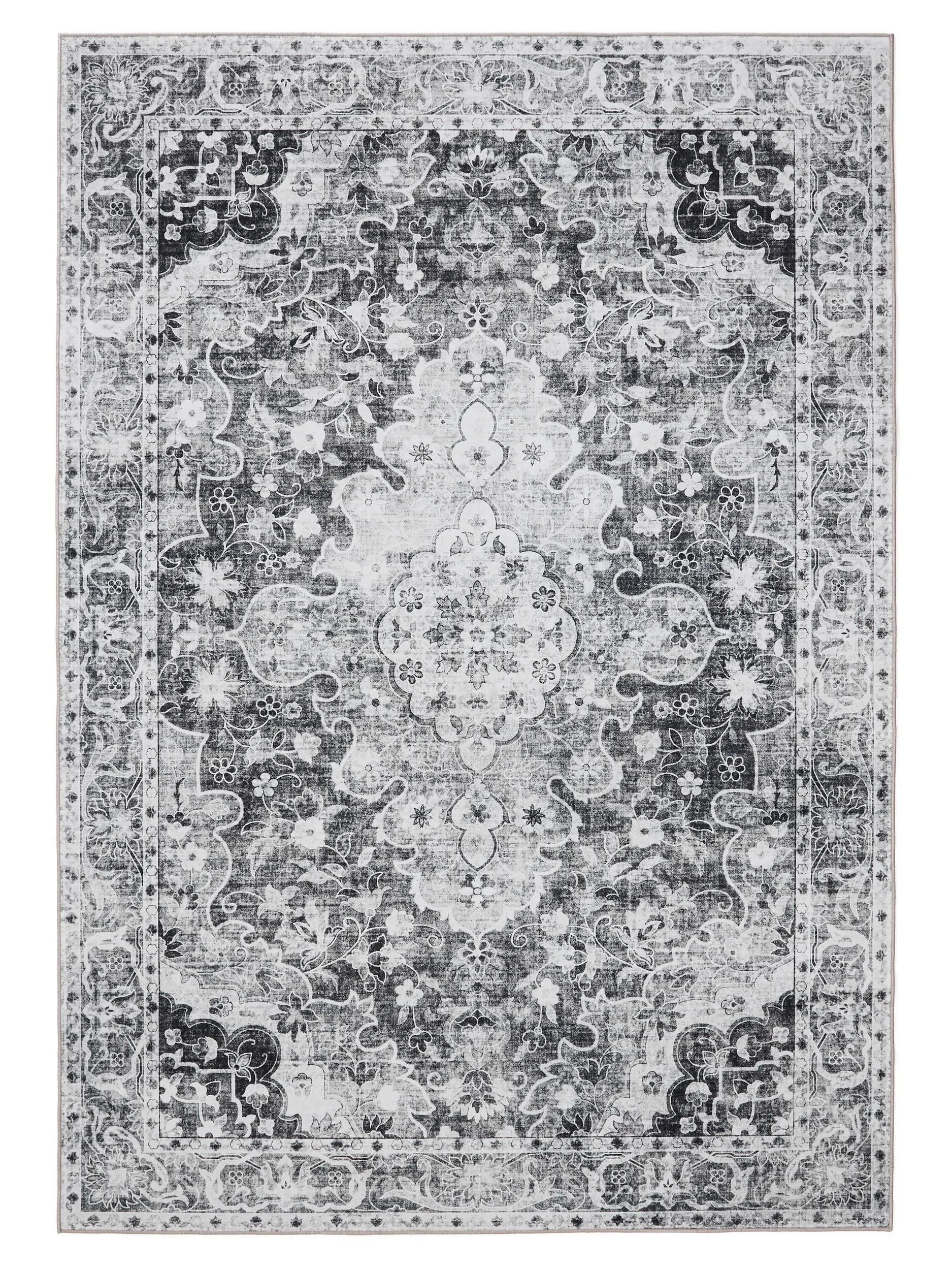 Covor lavabil George Charcoal 
