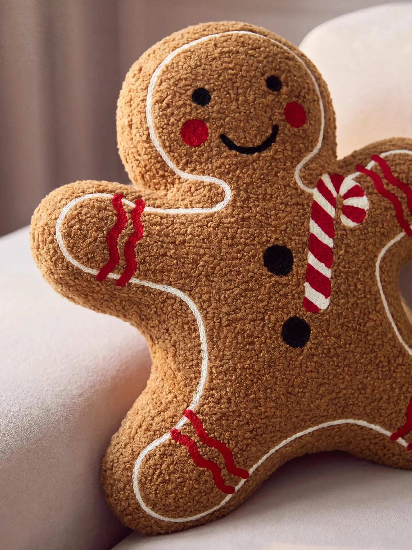 Christmas Pernă Gingerbread Man Brown