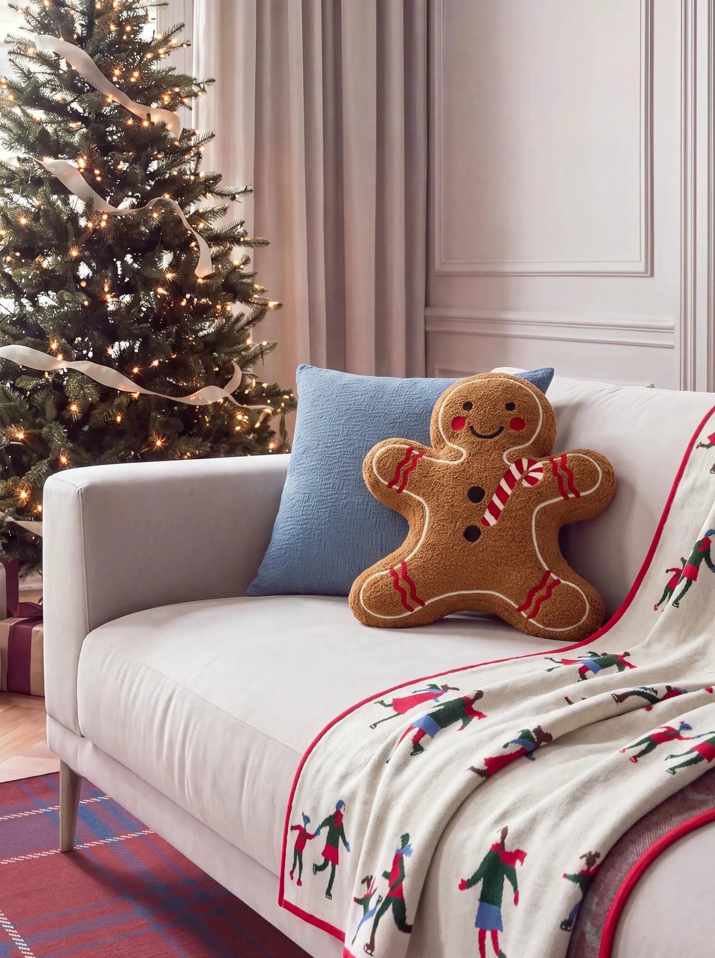 Christmas Pernă Gingerbread Man Brown