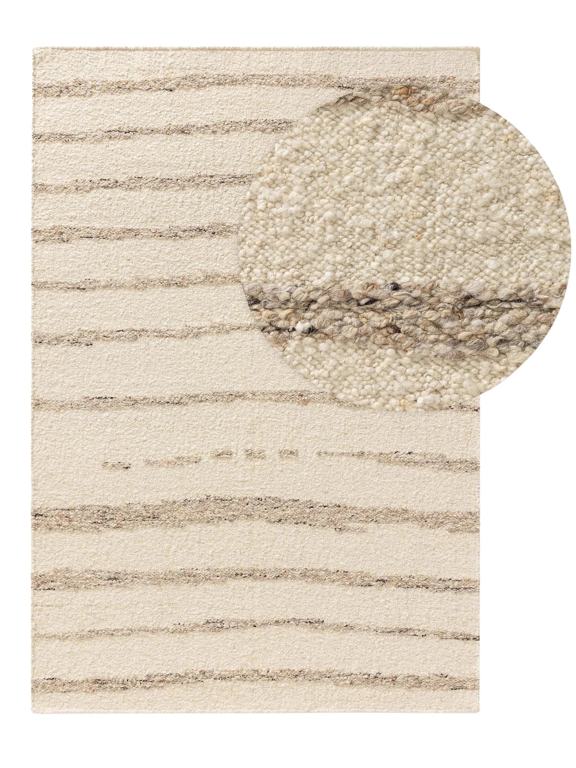 Covor de lână Glen Cream/Beige