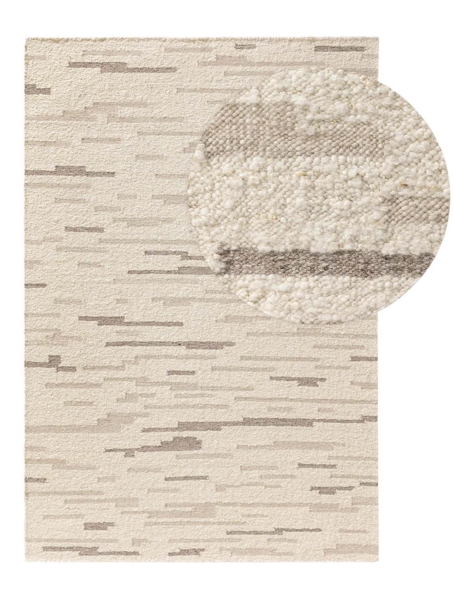 Covor de lână Glen Cream/Beige