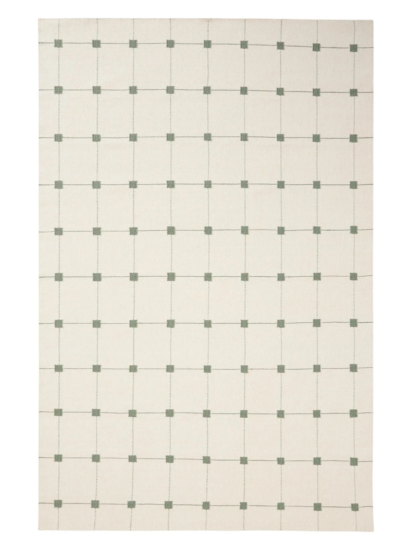 Covor de lână Grady Cream/Green