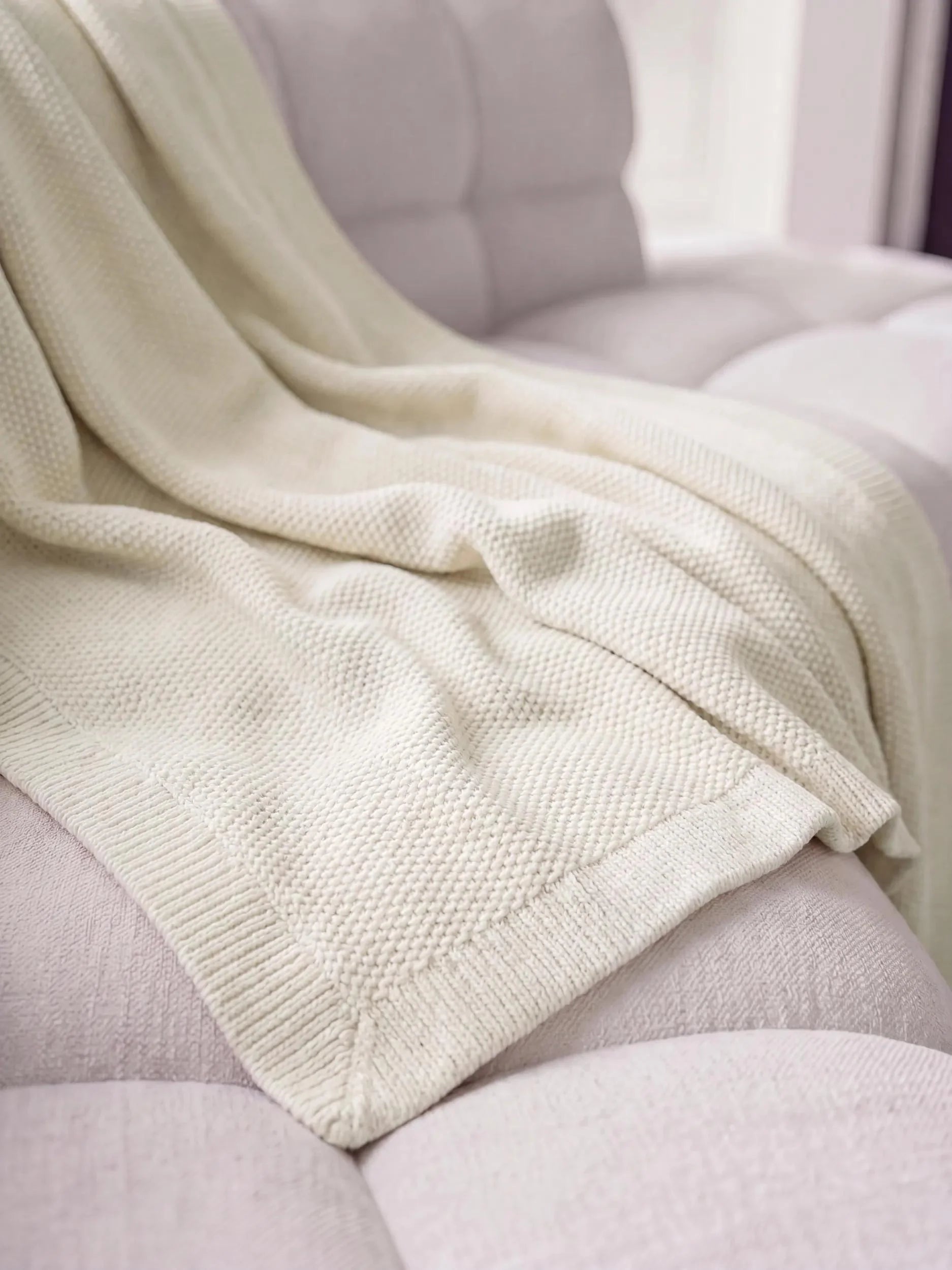 Cotton Pătură Helma Ivory
