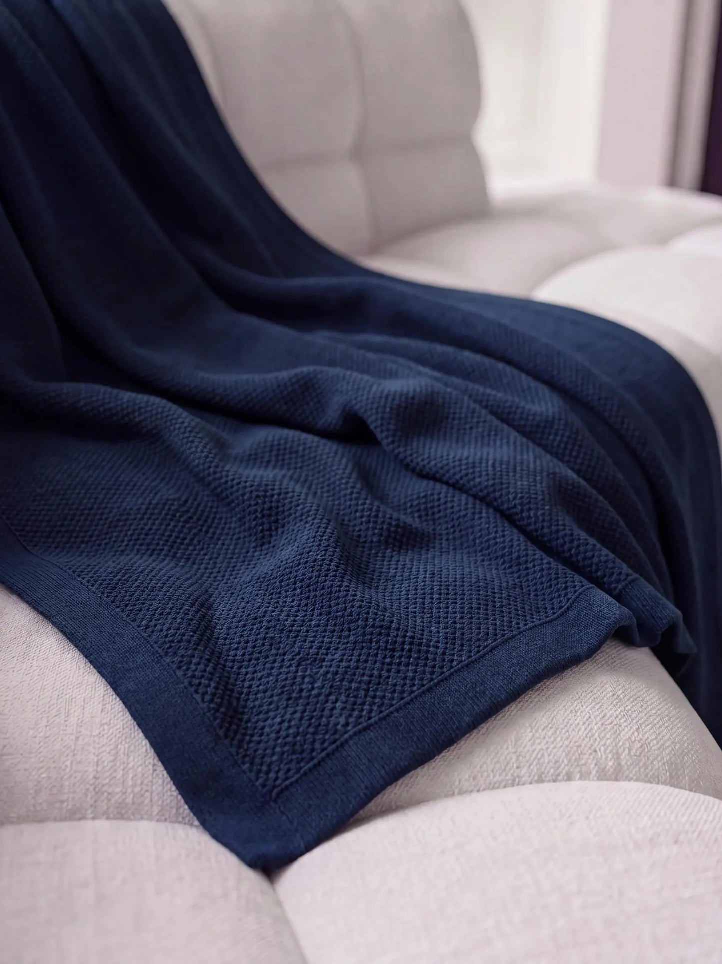 Cotton Pătură Helma Blue