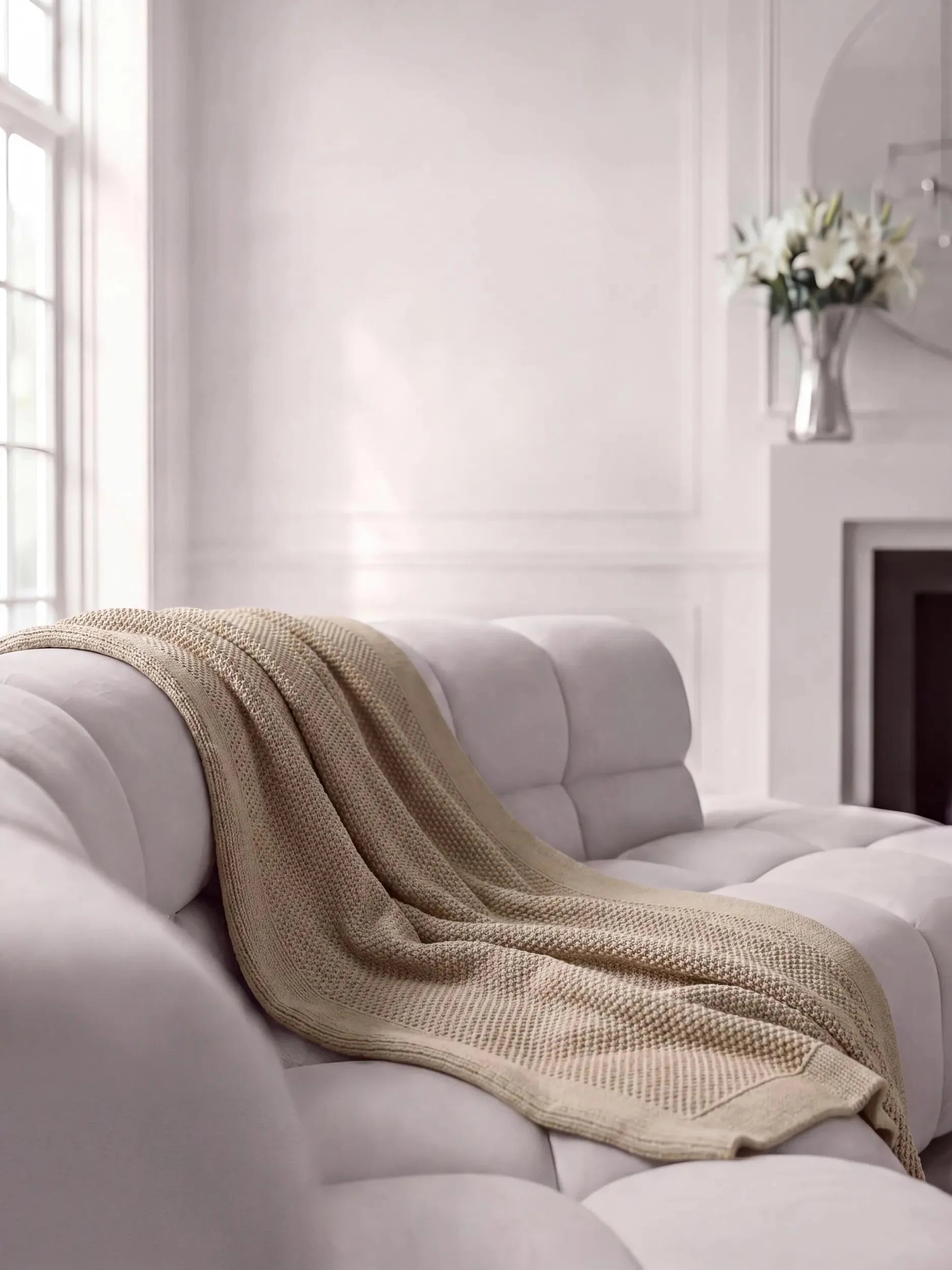 Cotton Pătură Helma Beige