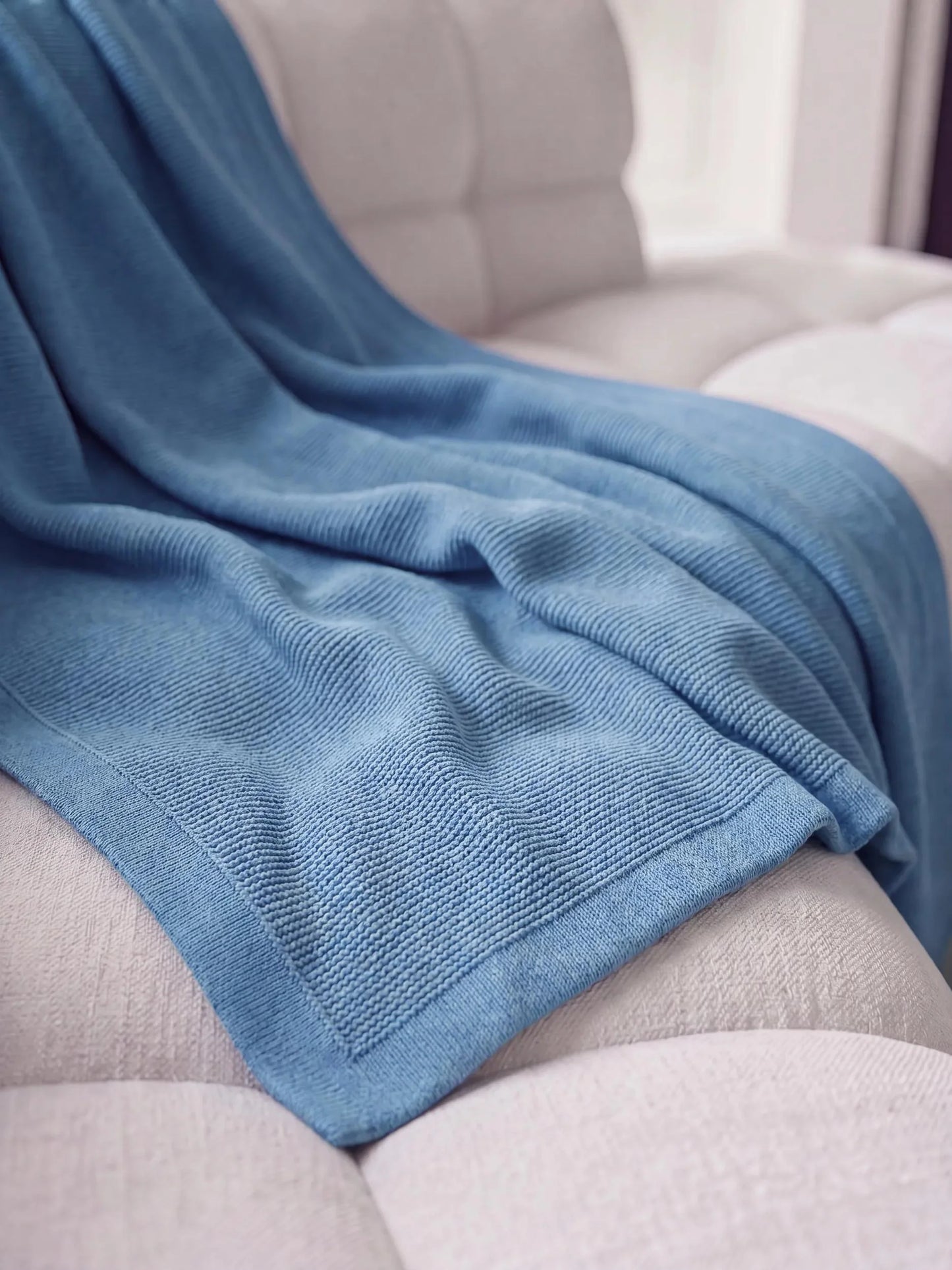 Cotton Pătură Helma Light Blue
