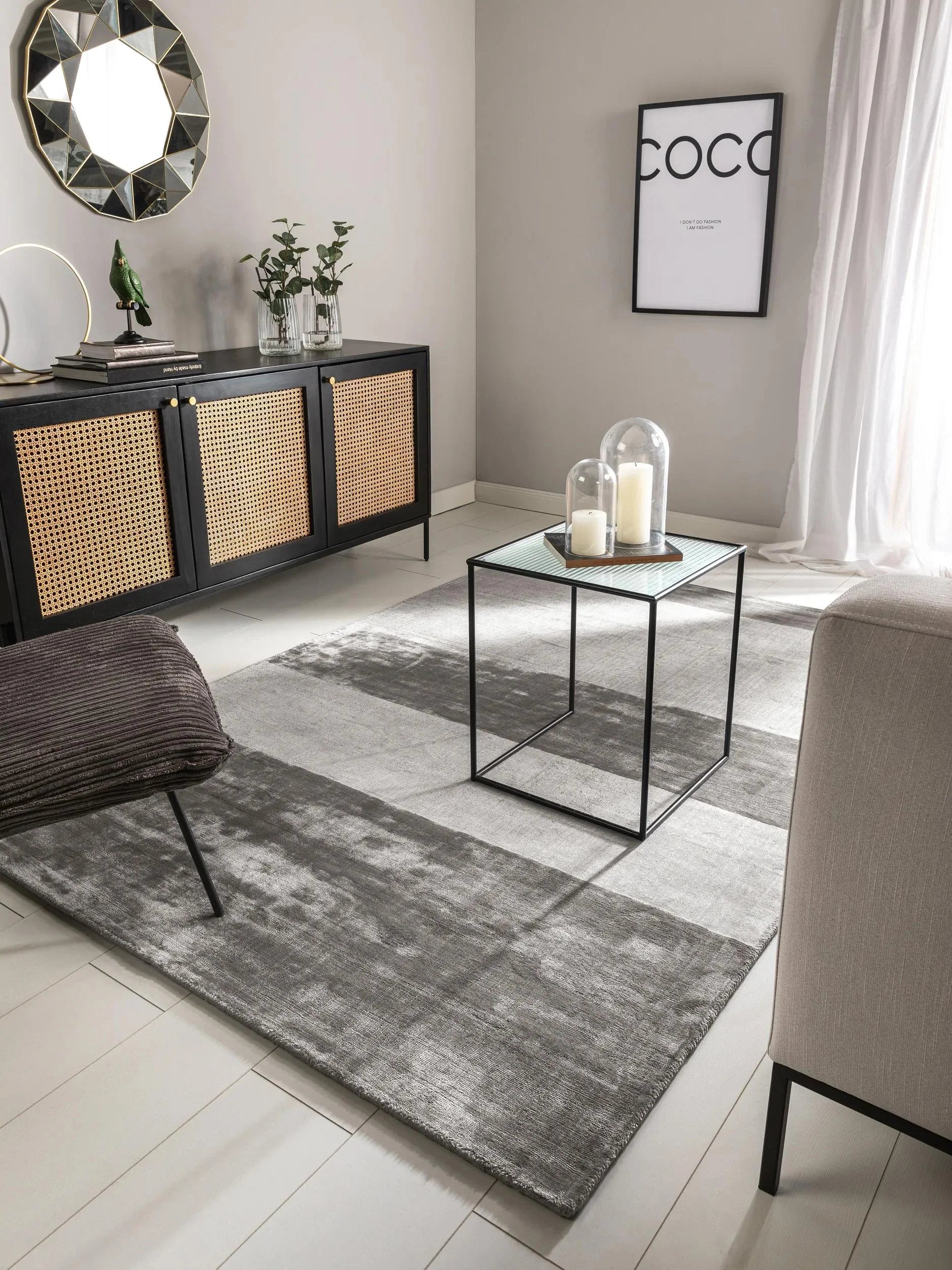 Covor din vâscoză Hudson Grey 