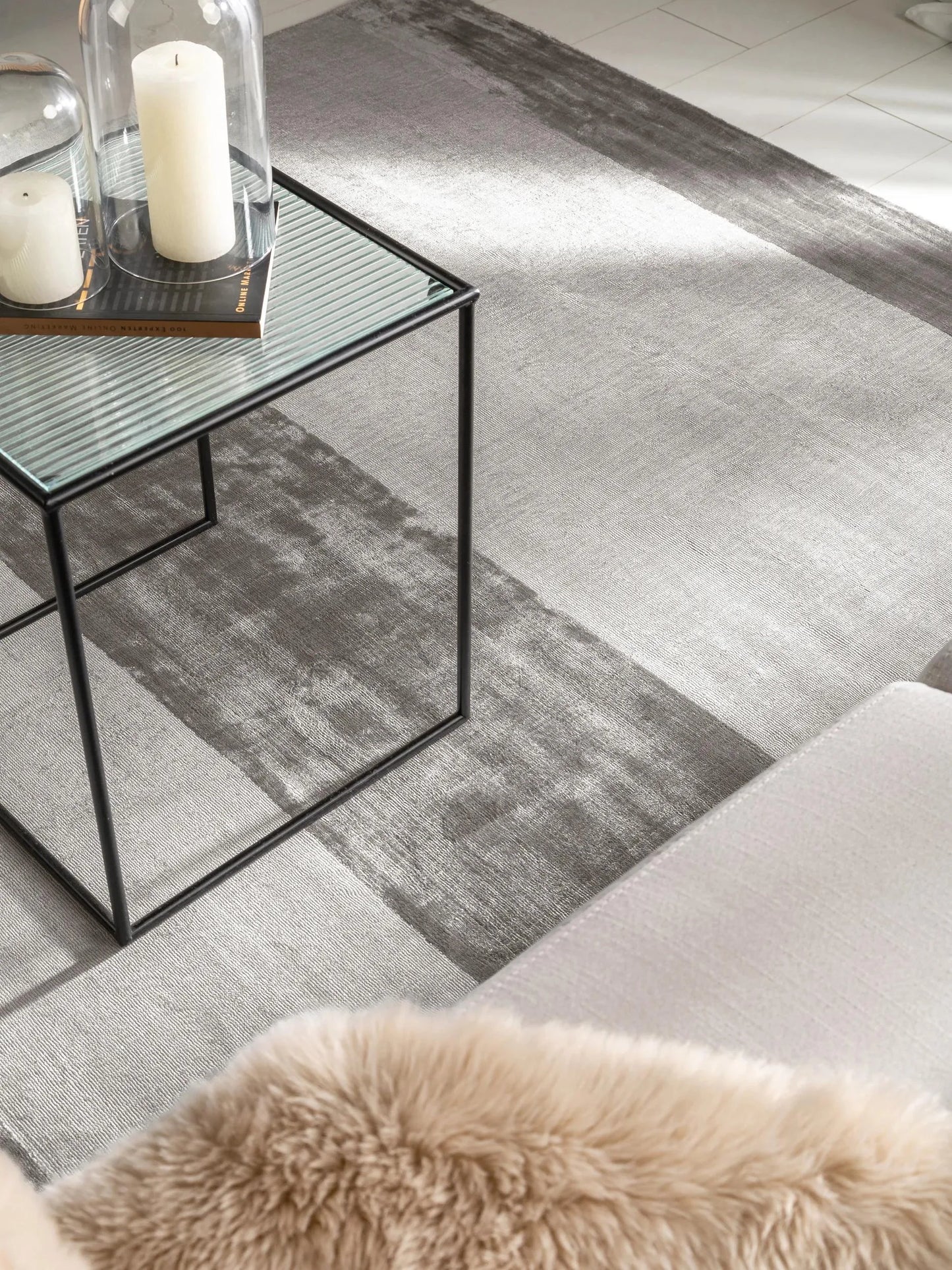 Covor din vâscoză Hudson Grey 