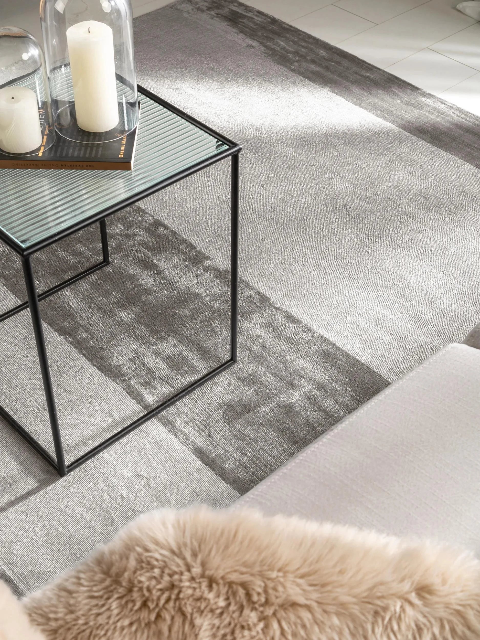 Covor din vâscoză Hudson Grey 