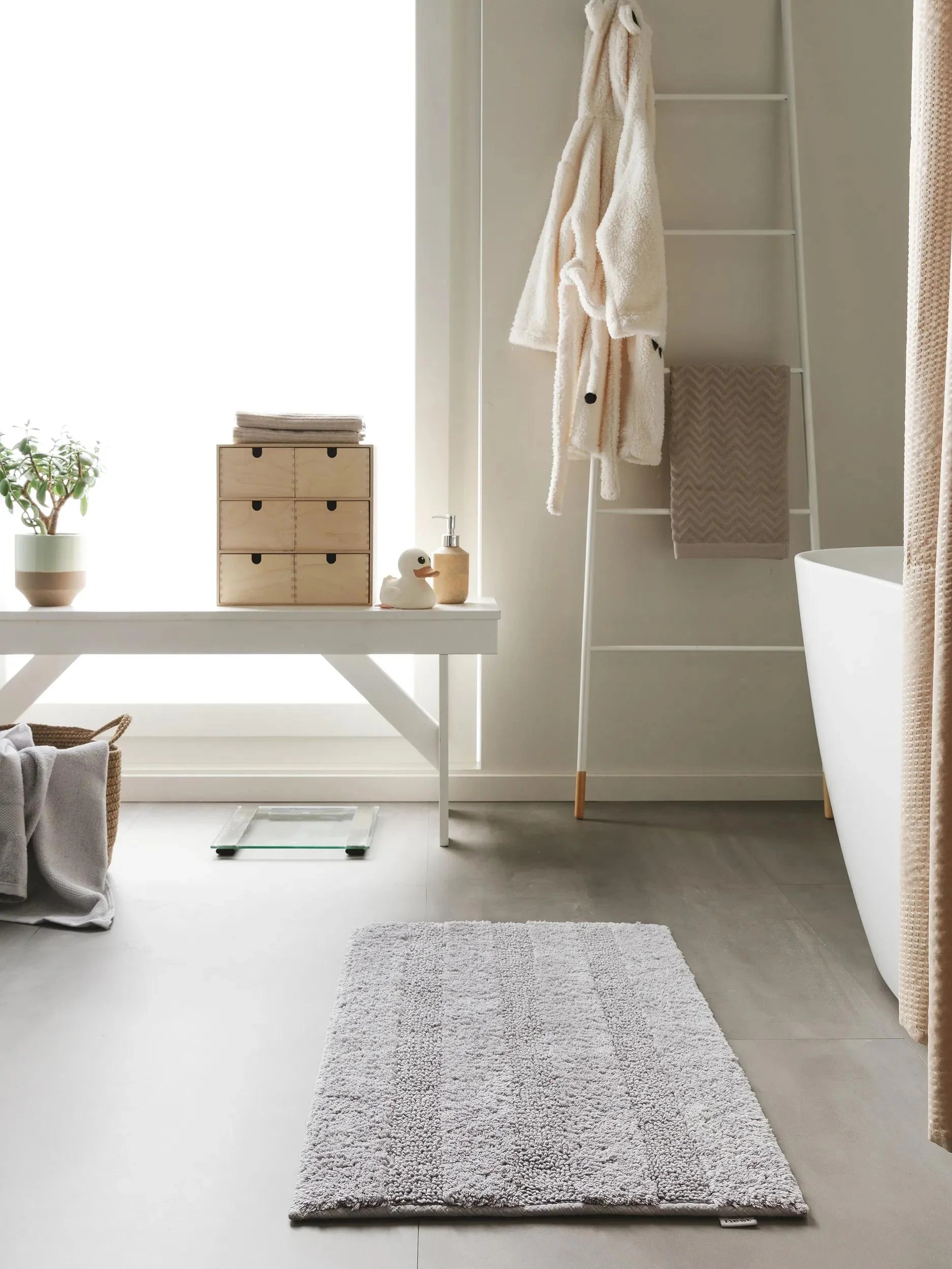 Covor de baie Ilka Light Grey 