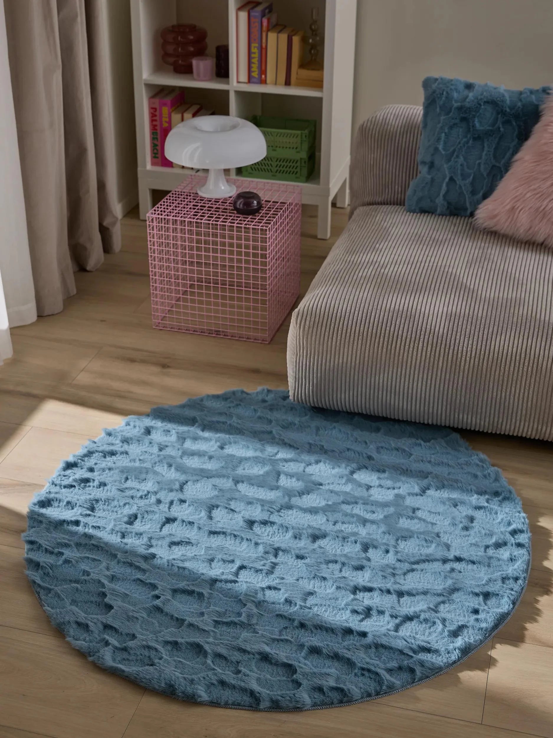 Imitație blană Covor Immy Blue