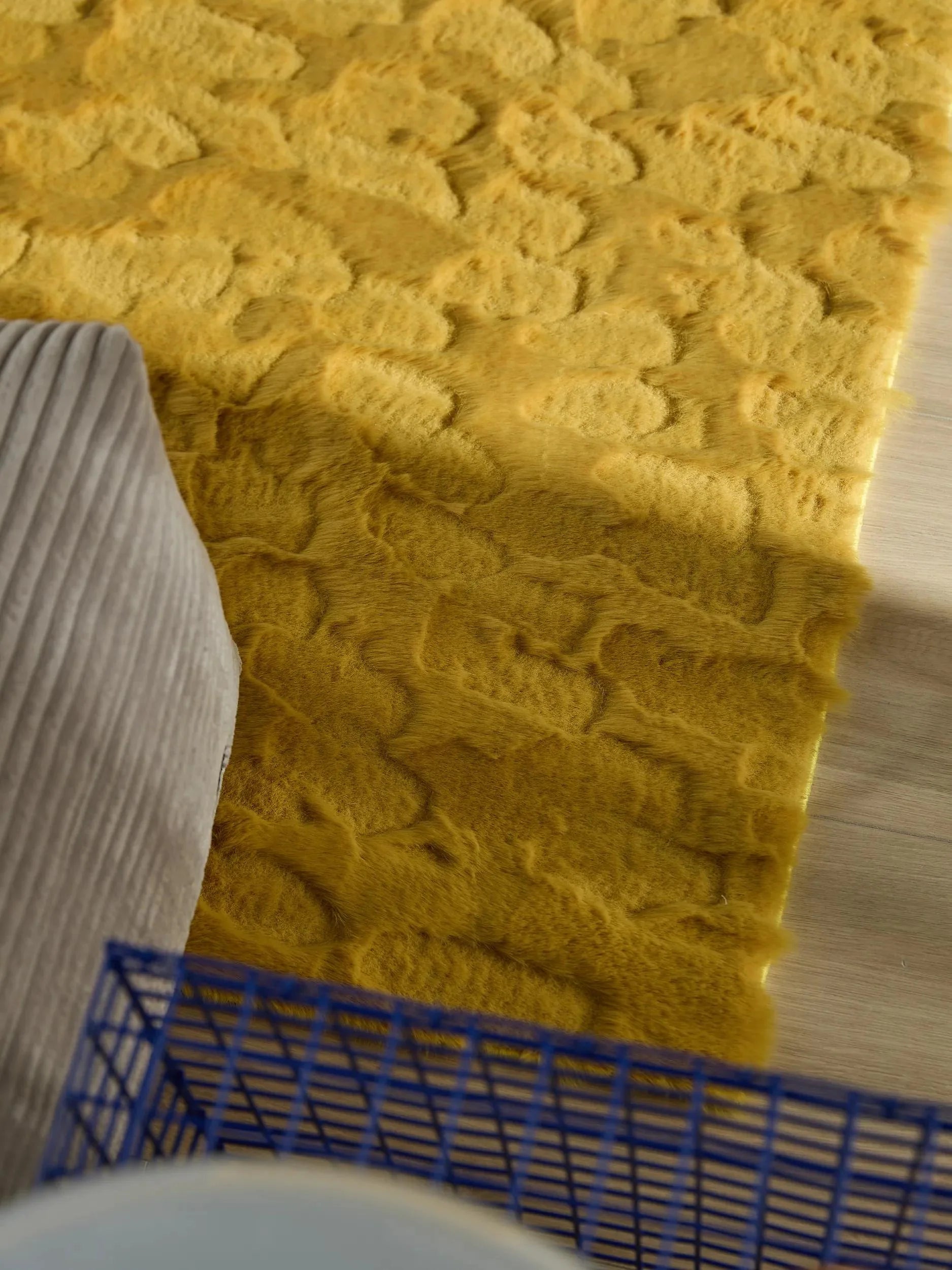 Imitație blană Covor Immy Yellow