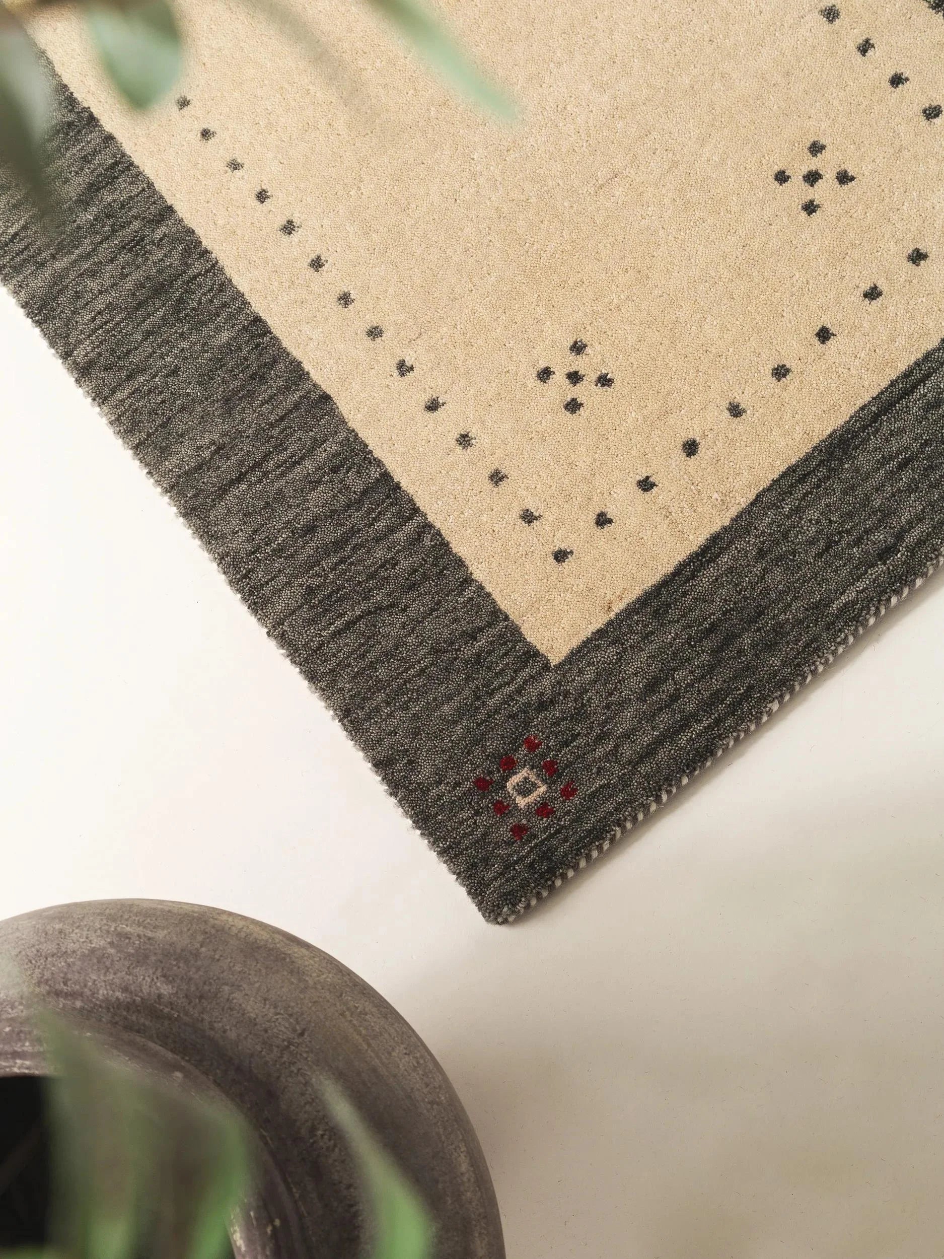 Traversă din lână Jamal Beige/Grey 