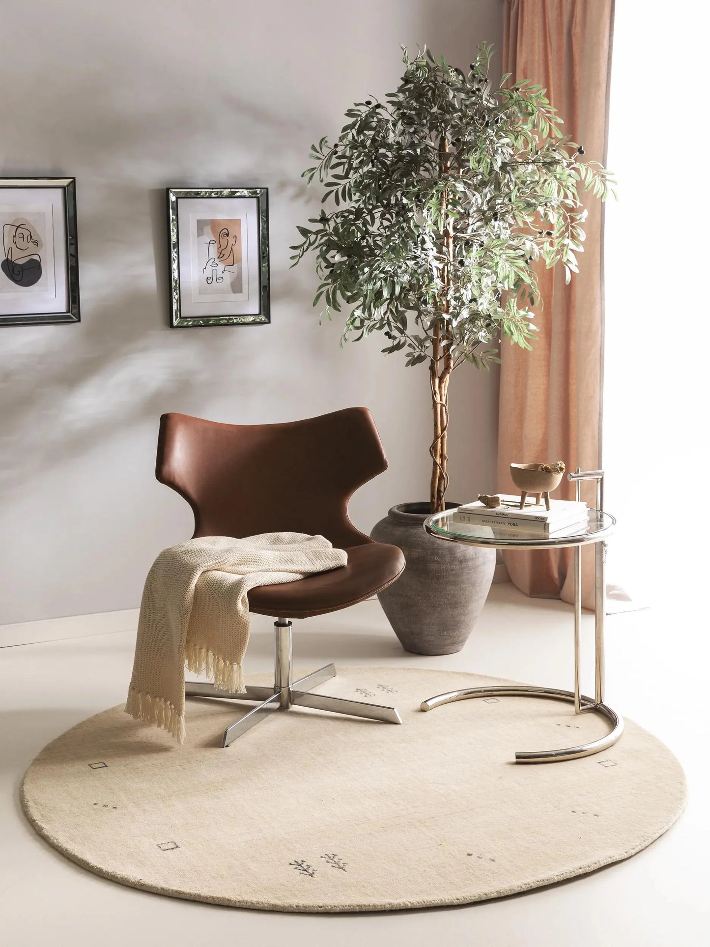 Covor rotund Covor Jamal Cream 