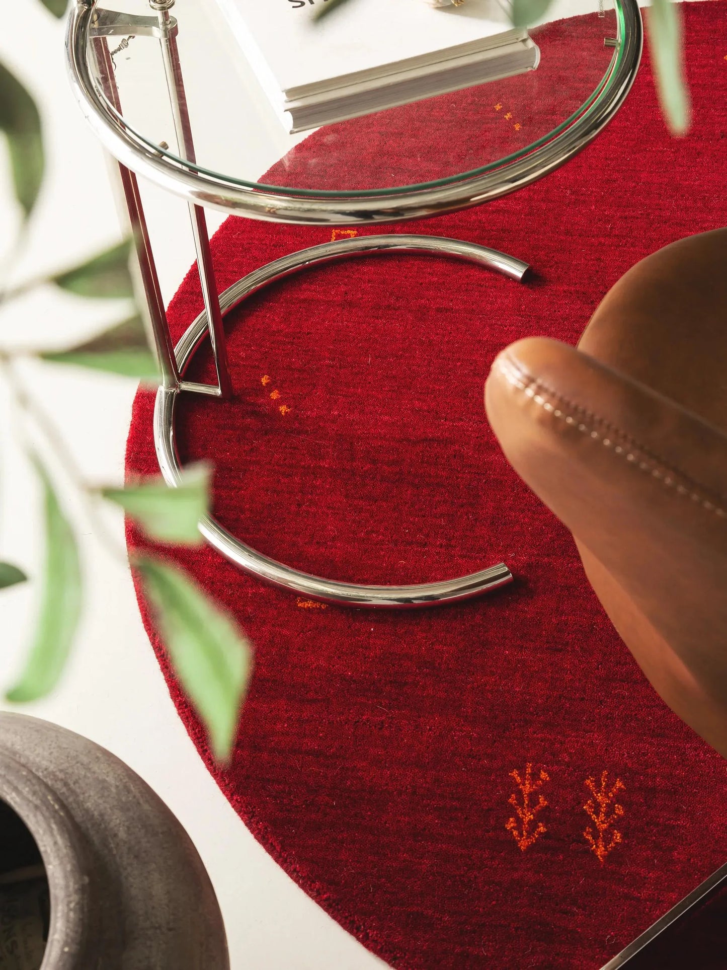 Covor rotund Covor Jamal Red 