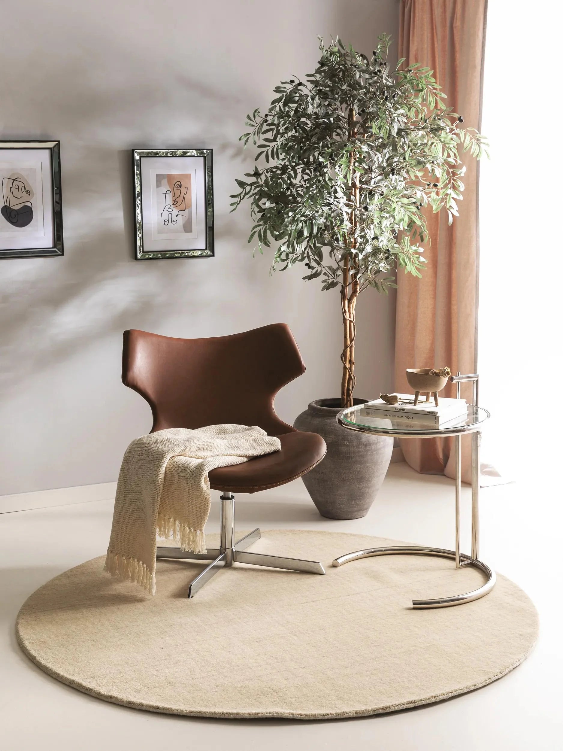 Covor rotund Covor Jamal Cream 